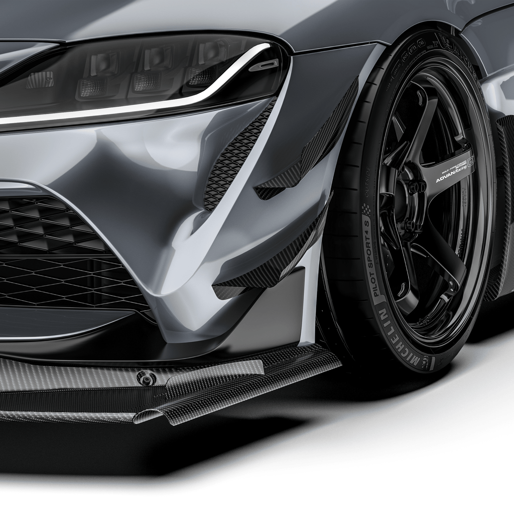 Toyota GR Supra ARD Prepreg Canards (Stock Bumper) by Adro - AUTOID® - Canards & Winglets - Adro
