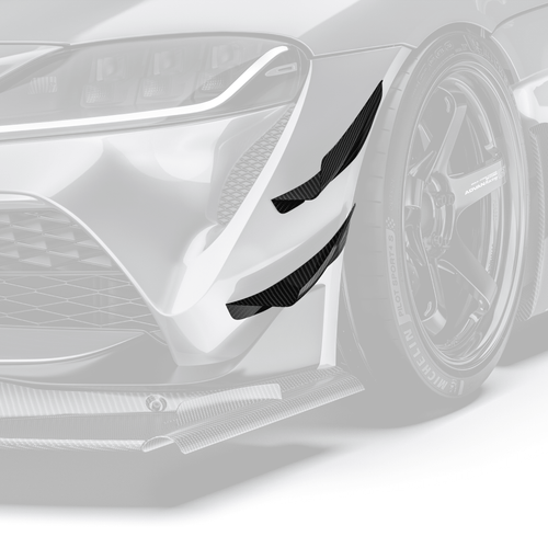 Toyota GR Supra ARD Prepreg Canards (Stock Bumper) by Adro - AUTOID® - Canards & Winglets - Adro