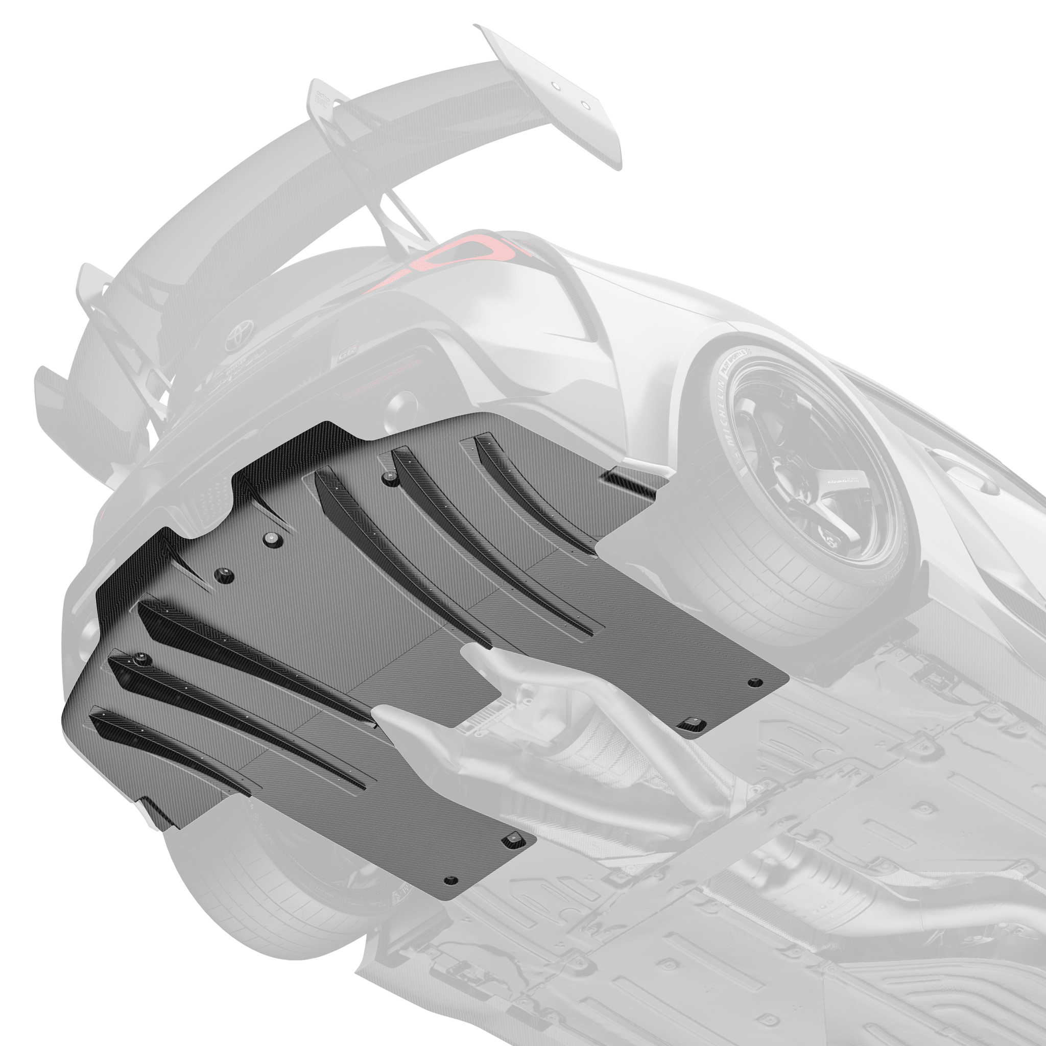 Toyota GR Supra ARD Prepreg Race Diffuser by Adro - AUTOID® - Rear Diffusers - Adro