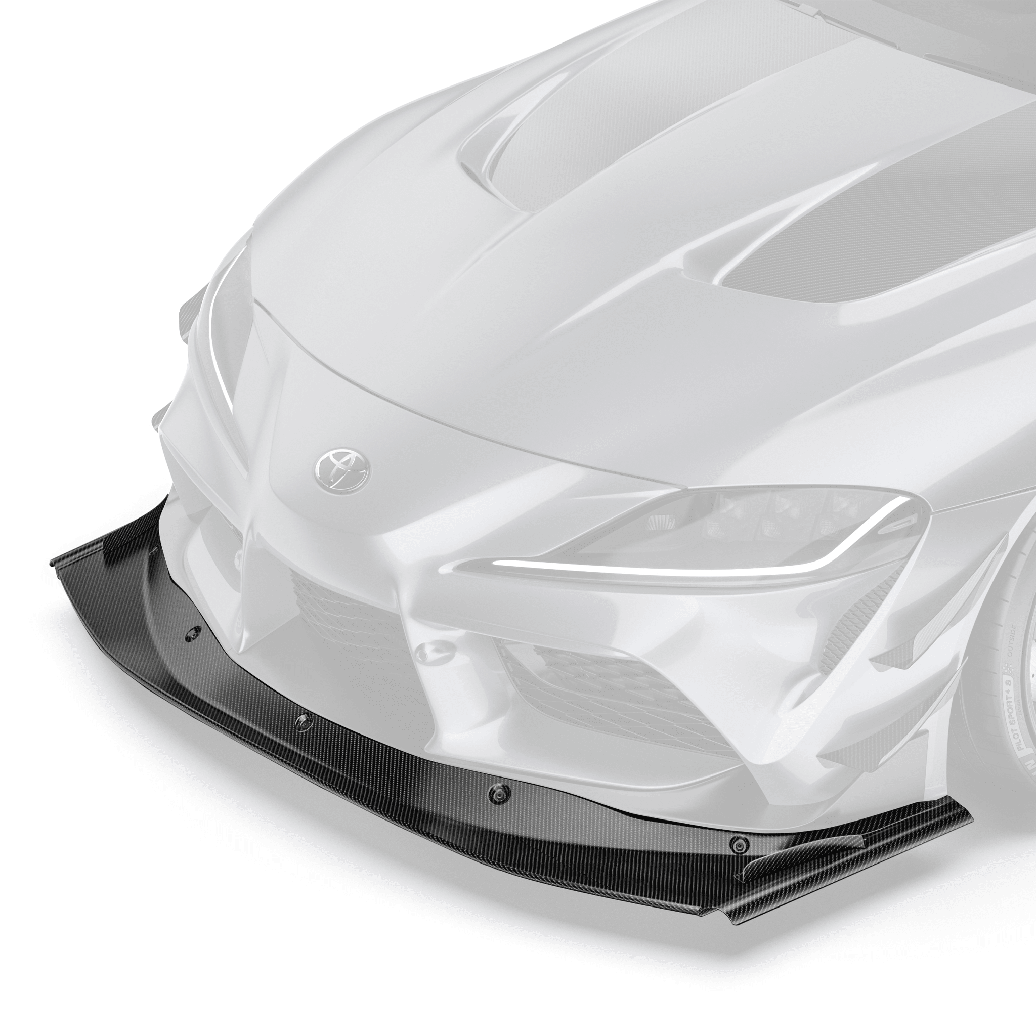 Toyota GR Supra ARD Prepreg Race Splitter (Stock Bumper) by Adro - AUTOID® - Front Lips & Splitters - Adro