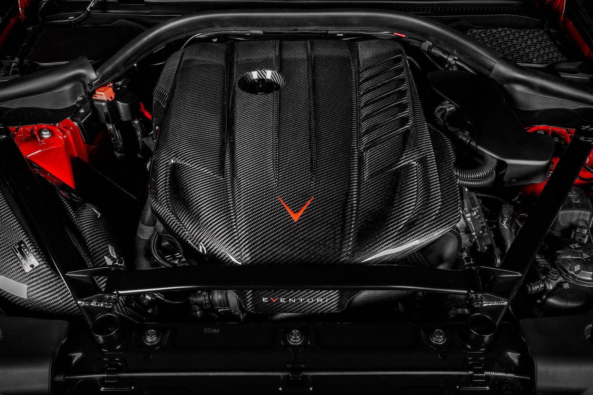 Toyota GR Supra Mk5 Eventuri Carbon Fibre Engine Cover - AUTOID® - Vehicle Dress Up Caps & Covers - Eventuri