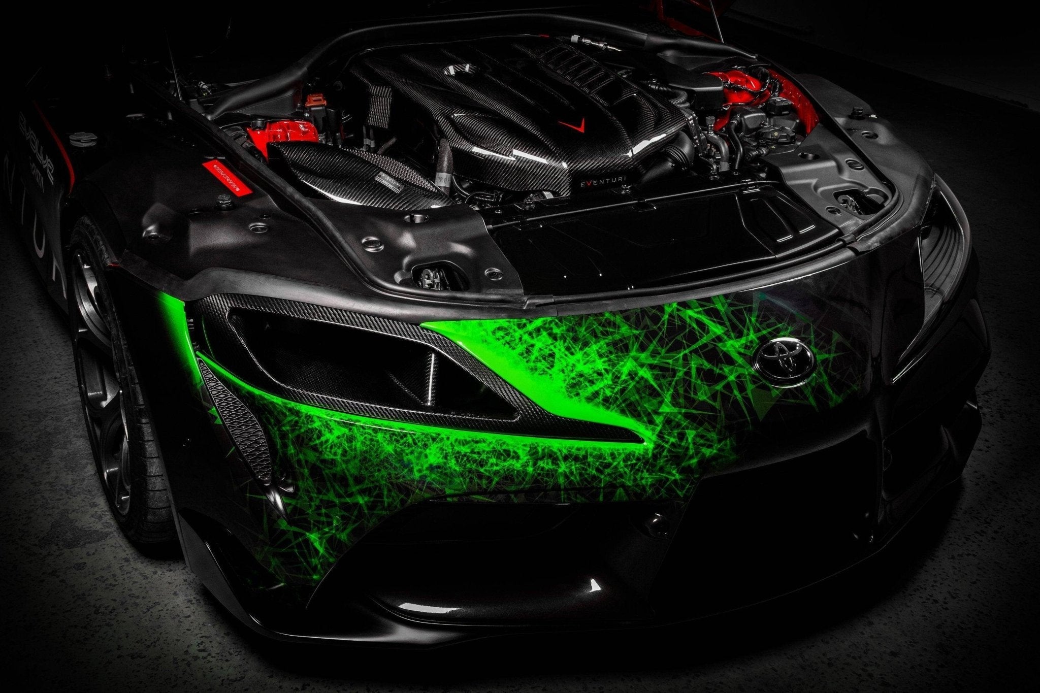 Toyota GR Supra Mk5 Eventuri Carbon Fibre Headlight Race Duct - AUTOID® - Headlight Trim - Eventuri