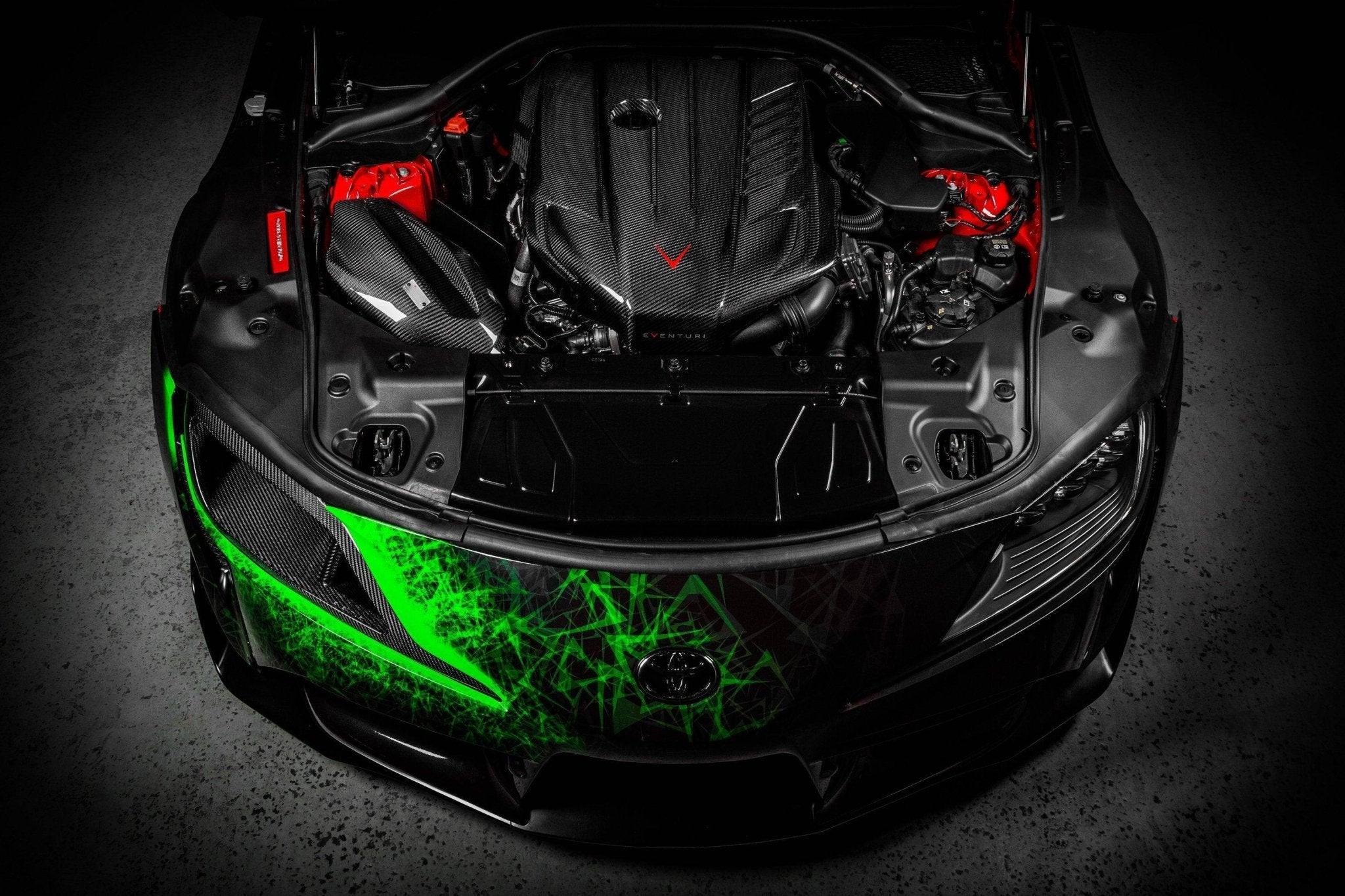 Toyota GR Supra Mk5 Eventuri Carbon Fibre Headlight Race Duct - AUTOID® - Headlight Trim - Eventuri