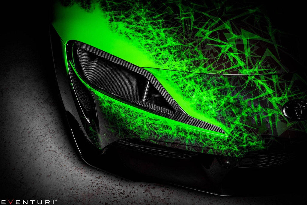Toyota GR Supra Mk5 Eventuri Carbon Fibre Headlight Race Duct - AUTOID® - Headlight Trim - Eventuri