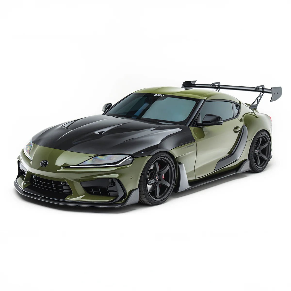 Toyota GR Supra Mk5 Pre - Preg Carbon Fibre AT - P1 Swan Neck AT - P1 Rear Wing by Adro (2019+) - AUTOID - Rear Wings - Adro