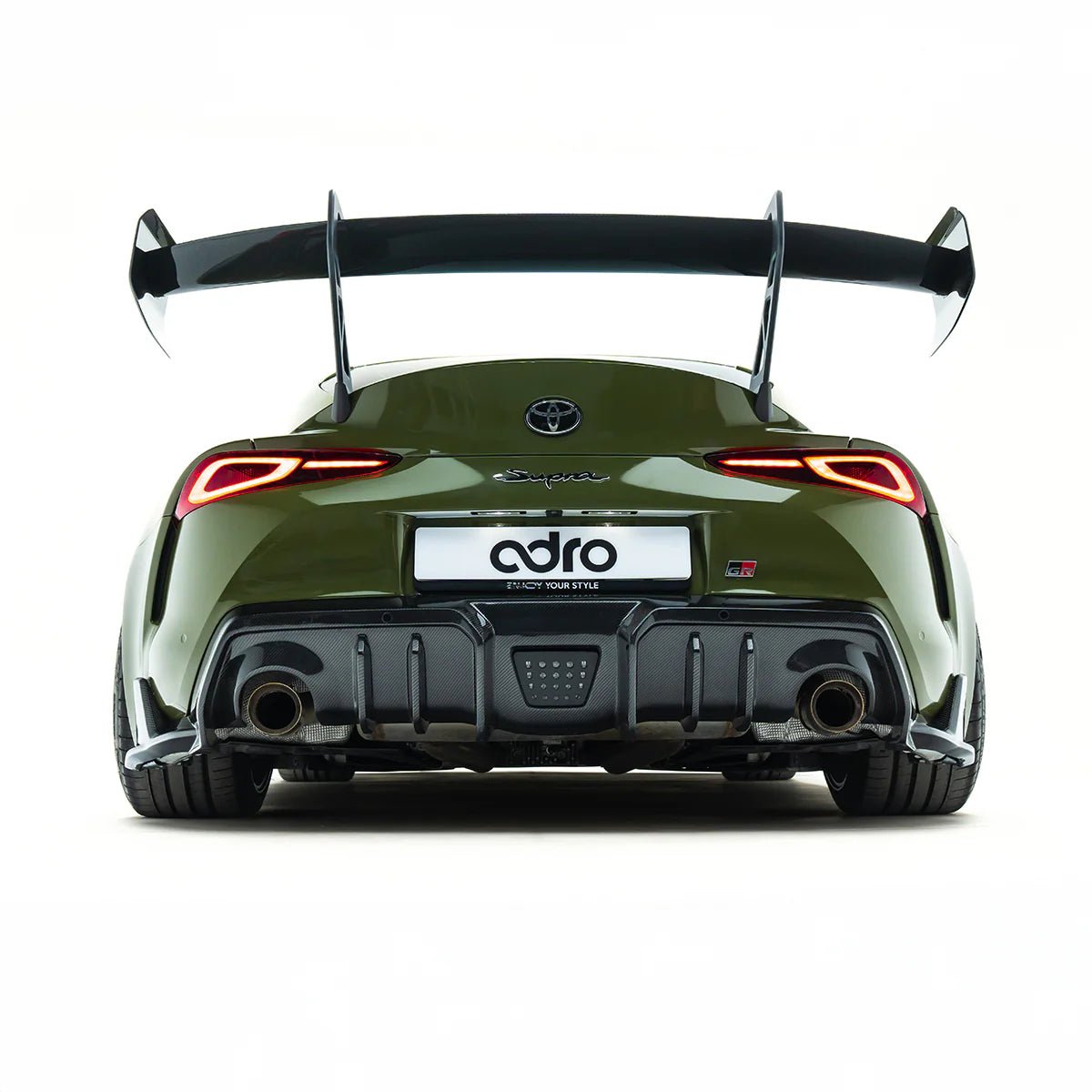 Toyota GR Supra Mk5 Pre - Preg Carbon Fibre AT - P1 Swan Neck AT - P1 Rear Wing by Adro (2019+) - AUTOID - Rear Wings - Adro