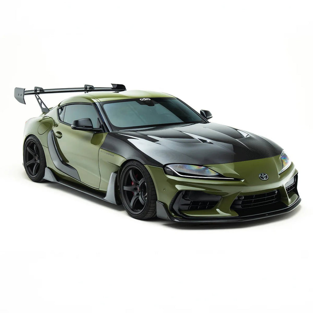 Toyota GR Supra Mk5 Pre-Preg Carbon Fibre AT-P1 Swan Neck Rear Wing by Adro (2019+) - AUTOID® - Rear Wings - Adro