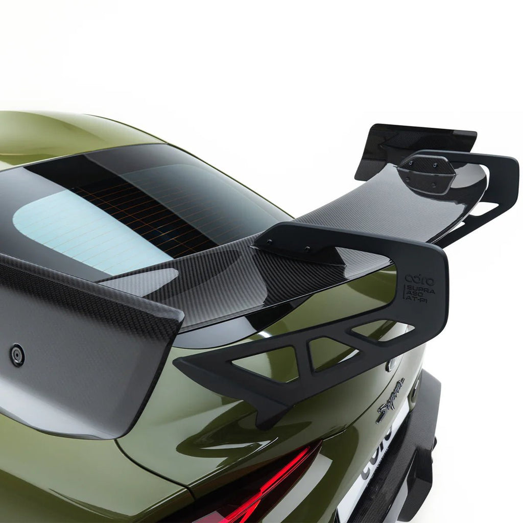 Toyota GR Supra Mk5 Pre-Preg Carbon Fibre AT-P1 Swan Neck Rear Wing by Adro (2019+) - AUTOID® - Rear Wings - Adro