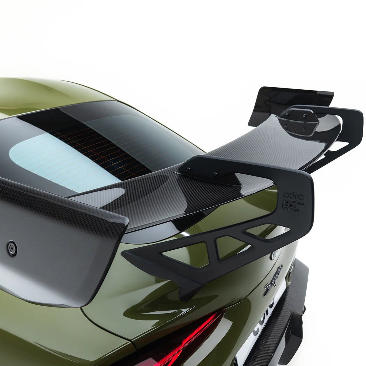 Toyota GR Supra Mk5 Pre-Preg Carbon Fibre AT-P1 Swan Neck Rear Wing by Adro (2019+) - AUTOID® - Rear Wings - Adro