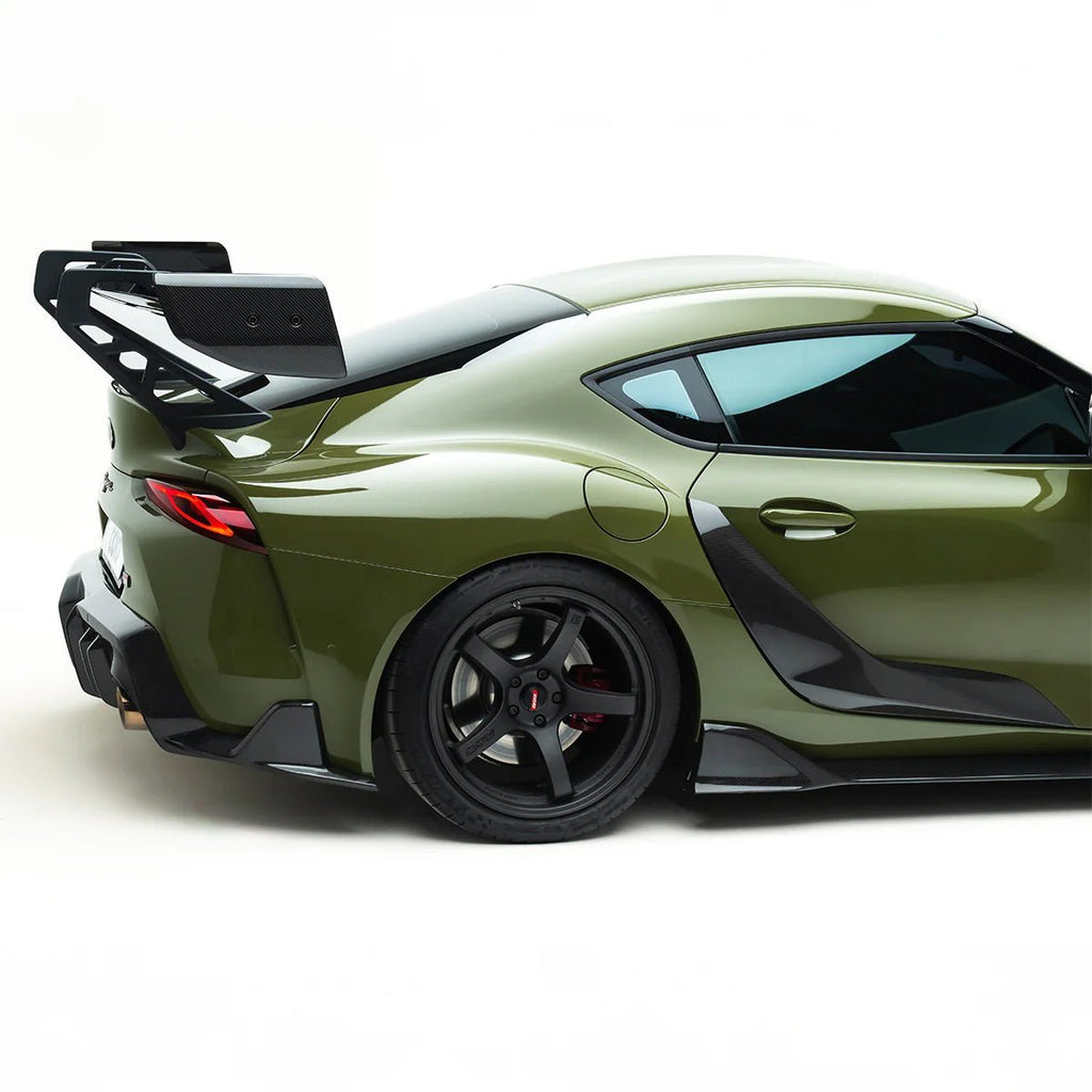 Toyota GR Supra Mk5 Pre-Preg Carbon Fibre AT-P1 Swan Neck Rear Wing by Adro (2019+) - AUTOID® - Rear Wings - Adro