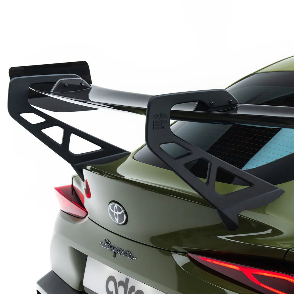 Toyota GR Supra Mk5 Pre-Preg Carbon Fibre AT-P1 Swan Neck Rear Wing by Adro (2019+) - AUTOID® - Rear Wings - Adro