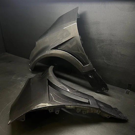 Toyota GR Yaris Carbon Fibre Side Wing Fenders by RSI C6 (2020+, Mk4) - AUTOID® - Replacement Fenders - RSI C6