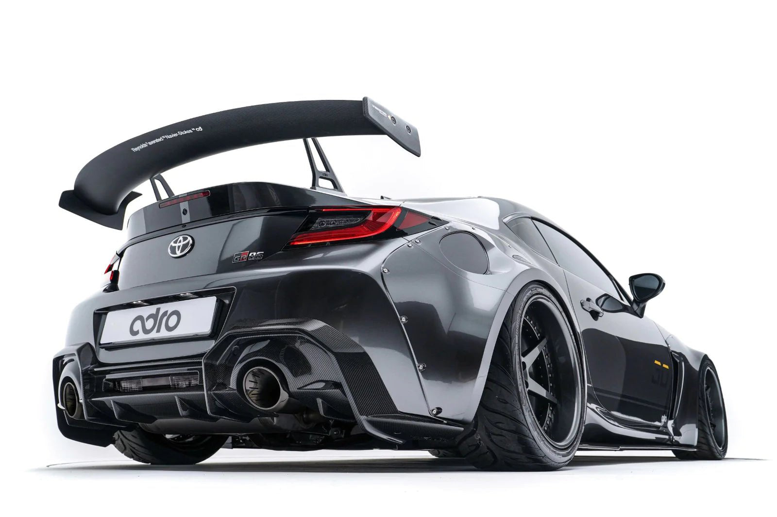 Toyota GR86 & Subaru BRZ Pre - Preg Carbon Fibre Swan Neck AT - R Rear Wing by Adro (2022+) - AUTOID - Rear Wings - Adro