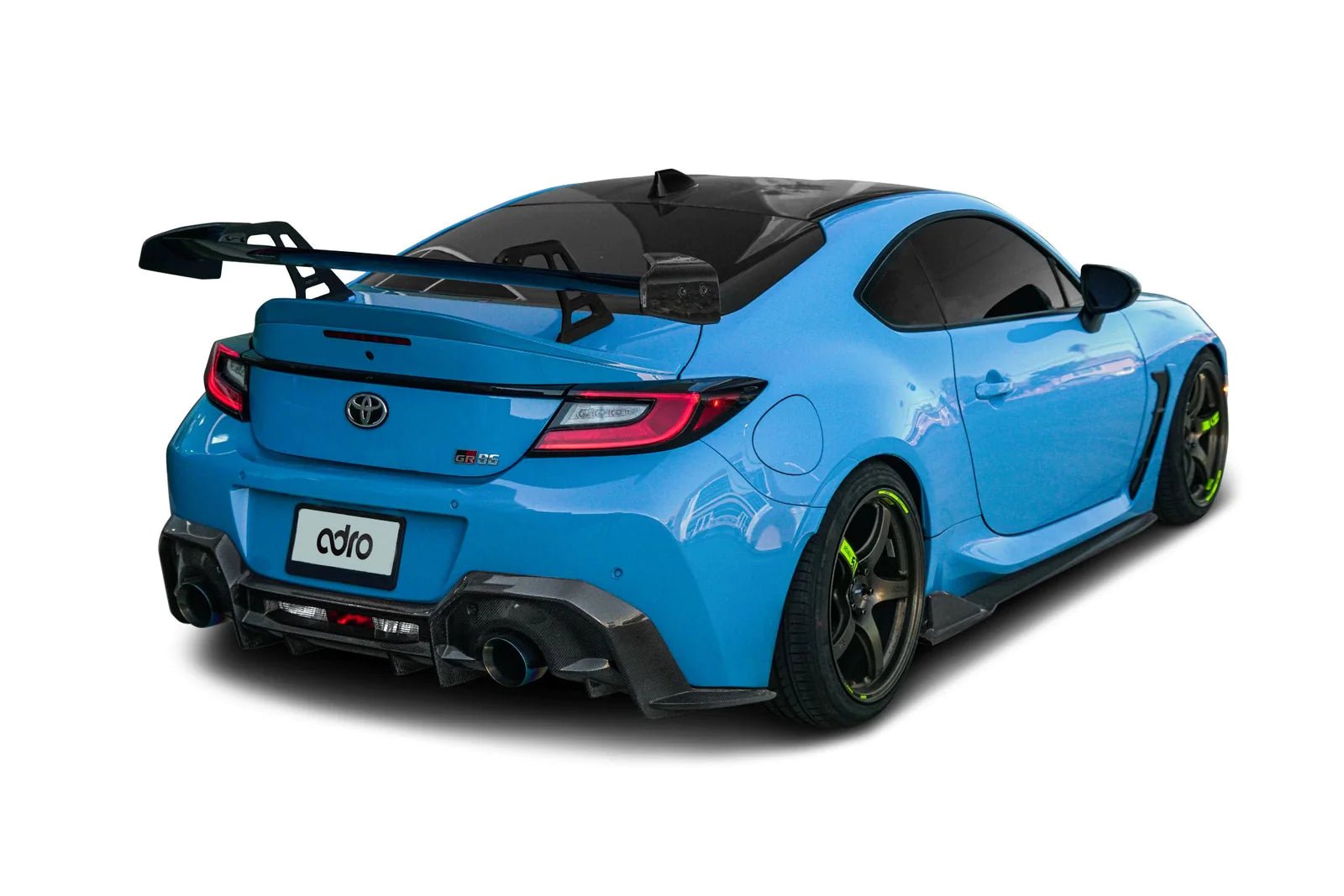 Toyota GR86 & Subaru BRZ Pre - Preg Carbon Fibre Swan Neck AT - R Rear Wing by Adro (2022+) - AUTOID - Rear Wings - Adro