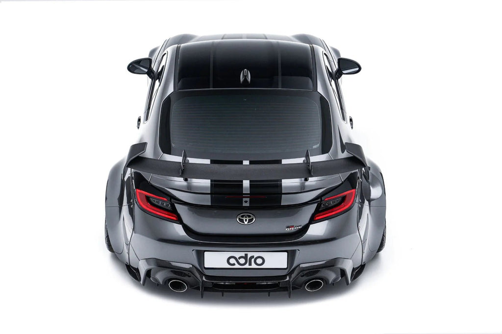Toyota GR86 & Subaru BRZ Pre-Preg Carbon Fibre Swan Neck AT-R Rear Wing by Adro (2022+) - AUTOID® - Rear Wings - Adro