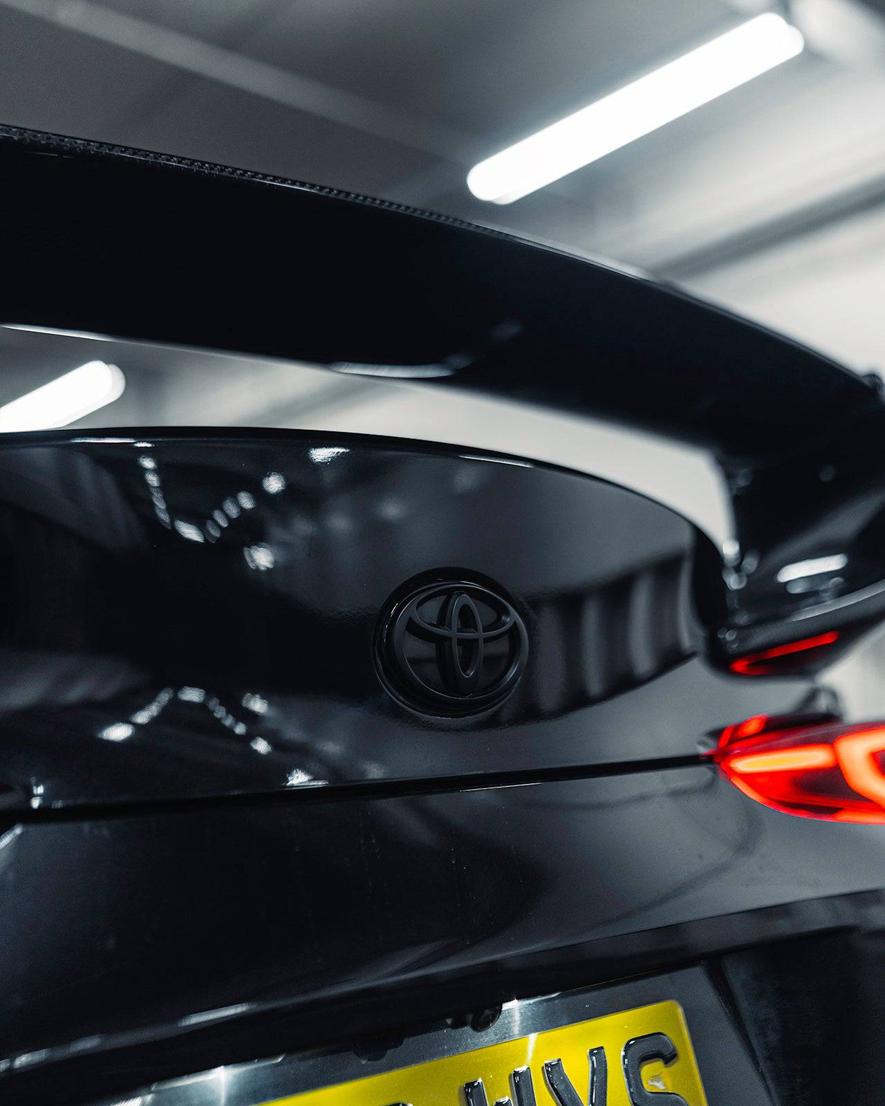 Toyota Supra A90 Mk5 Front & Rear Satin Black Emblem Badges (2019+)