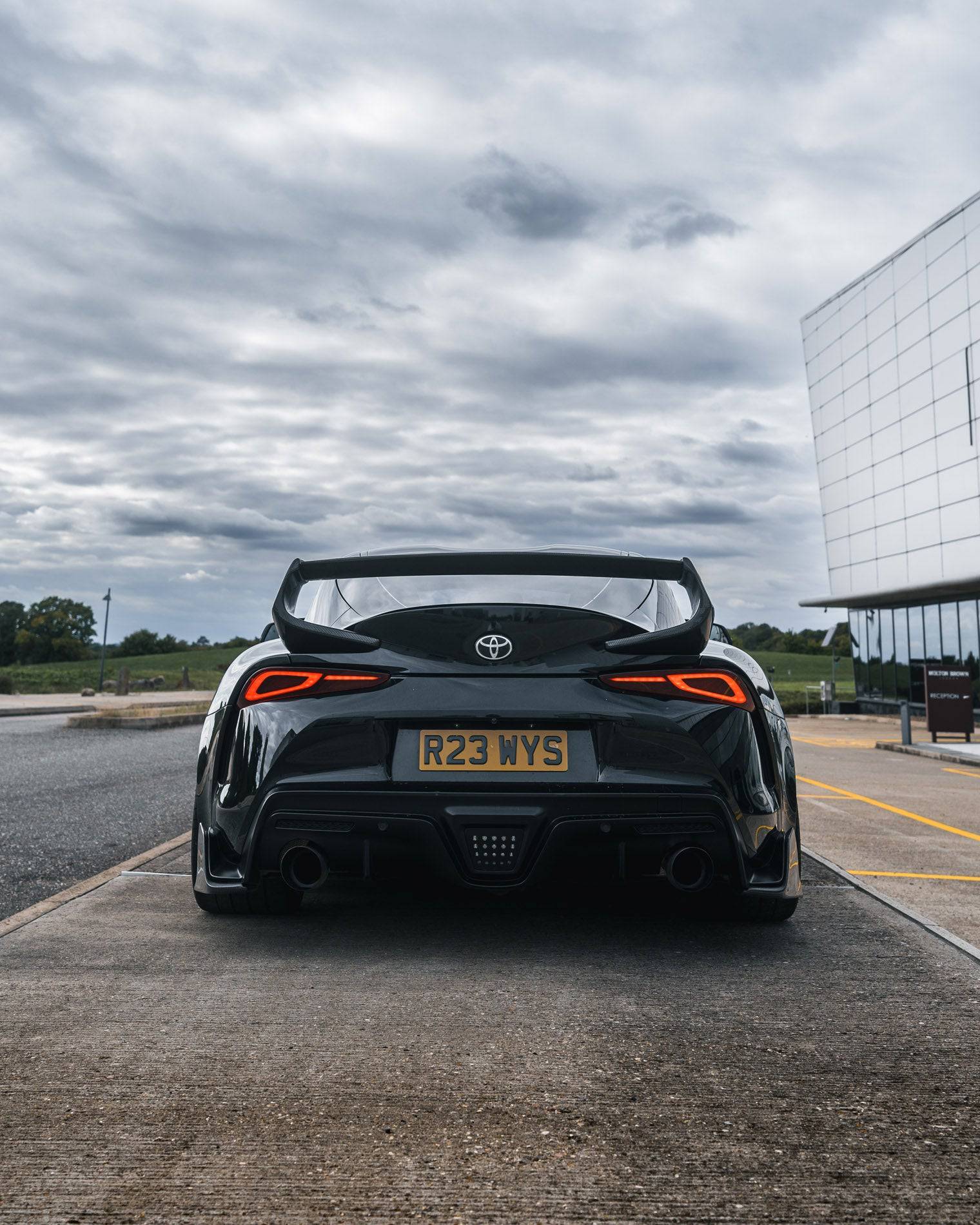 Toyota Supra Honeycomb Rear Reflector Deletes by Acexxon (2019+) - AUTOID® - Reflector Inserts & Overlays - Acexxon Motorsports