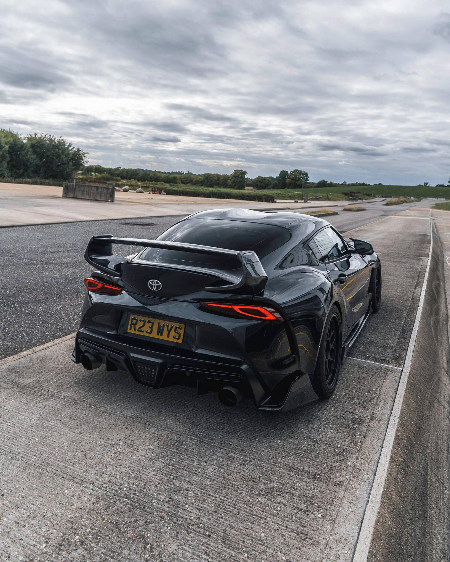 Toyota Supra Honeycomb Rear Reflector Deletes by Acexxon (2019+) - AUTOID® - Reflector Inserts & Overlays - Acexxon Motorsports