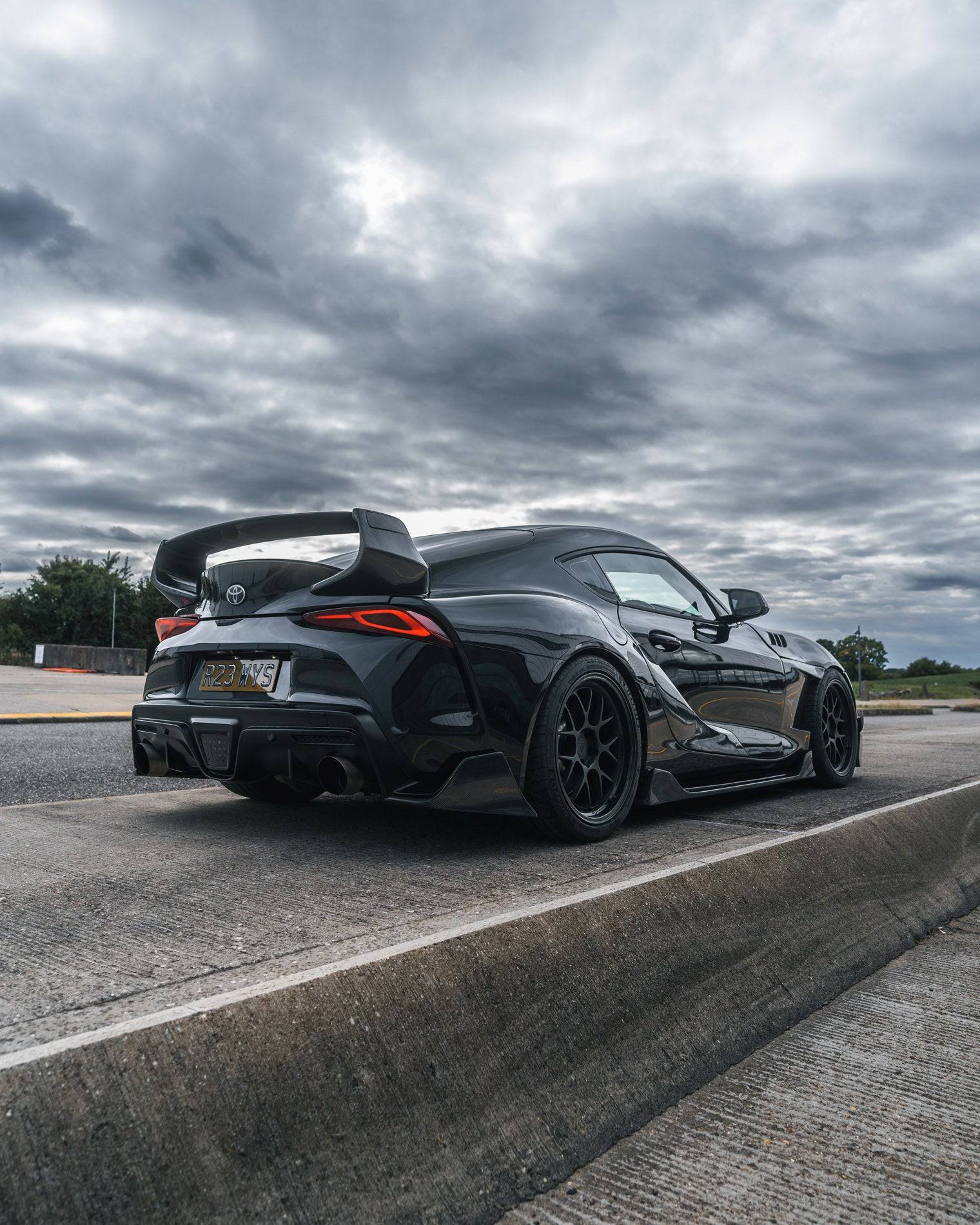 Toyota Supra Honeycomb Rear Reflector Deletes by Acexxon (2019+) - AUTOID® - Reflector Inserts & Overlays - Acexxon Motorsports