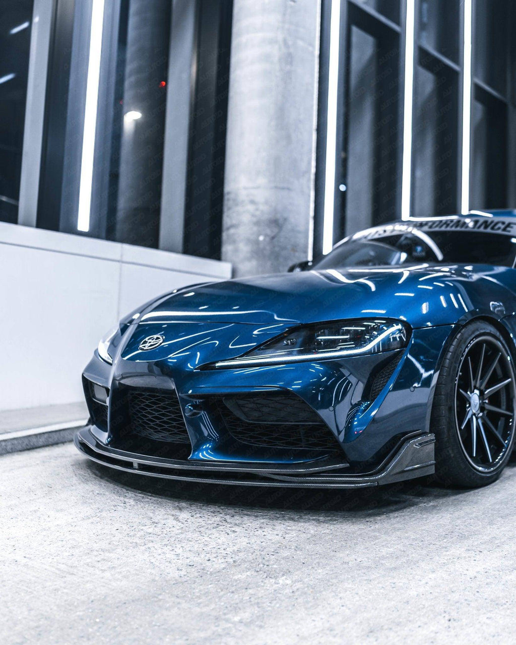 Toyota Supra Mk5 Carbon Fibre ID-01 Front Splitter by FORM (2019+) - AUTOID® - Front Lips & Splitters - FORM Industries