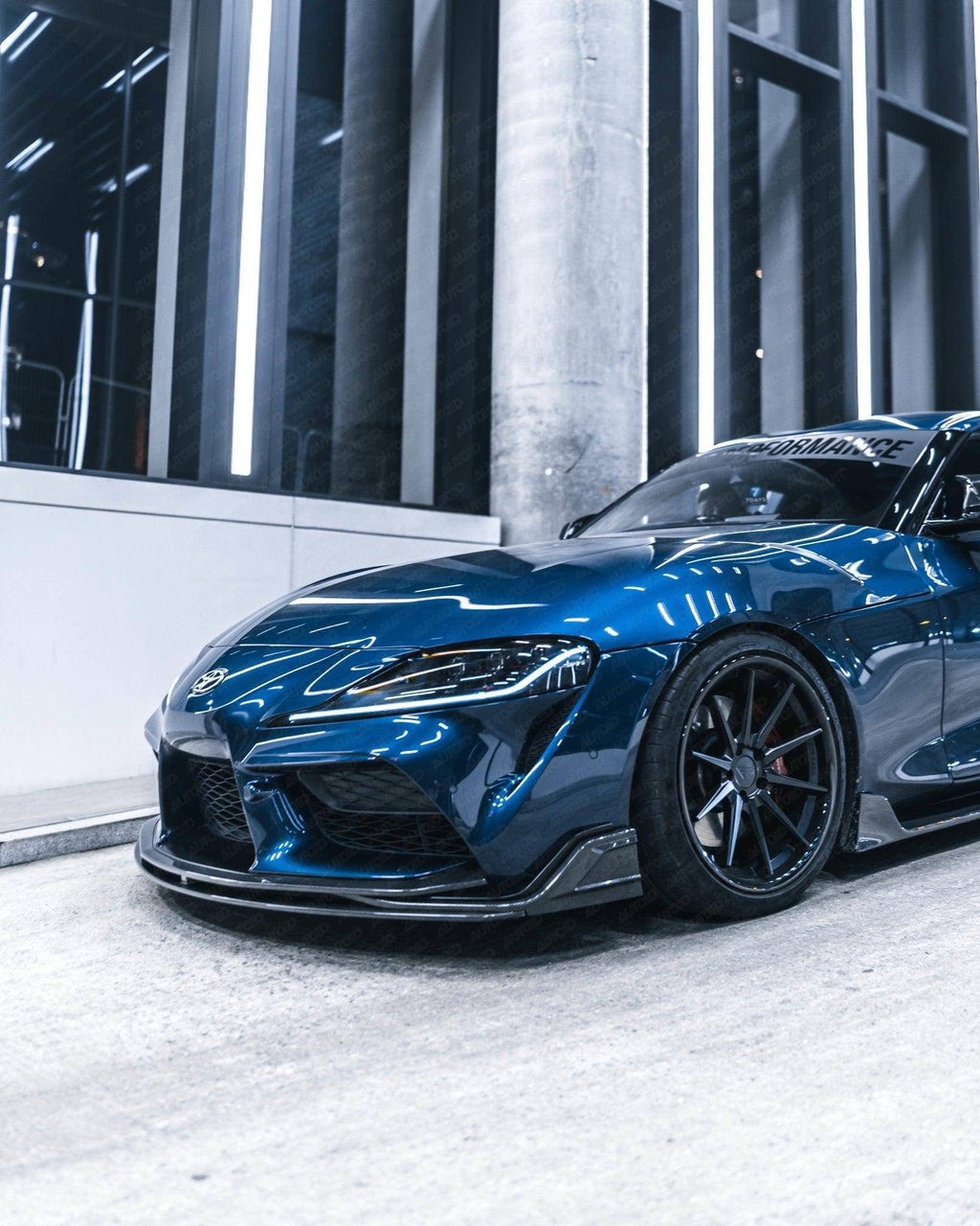 Toyota Supra Mk5 Carbon Fibre ID-01 Front Splitter by FORM (2019+) - AUTOID® - Front Lips & Splitters - FORM Industries