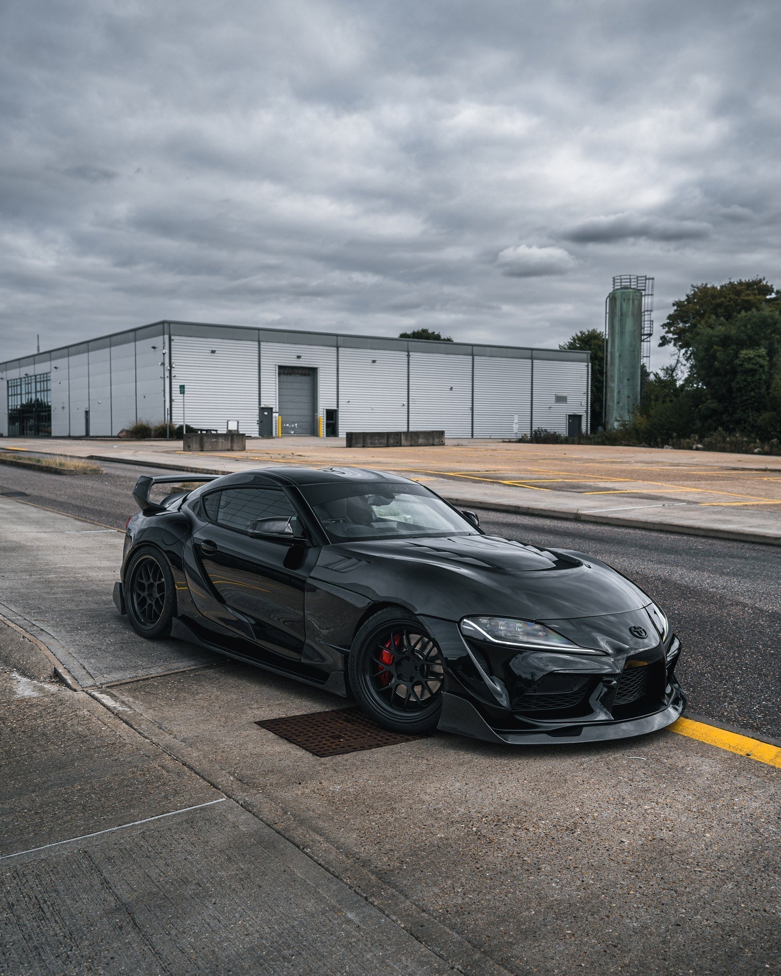 Toyota Supra Mk5 Carbon Fibre ID - 23 Front Splitter (2019+) - AUTOID - Front Lips & Splitters - Essentials