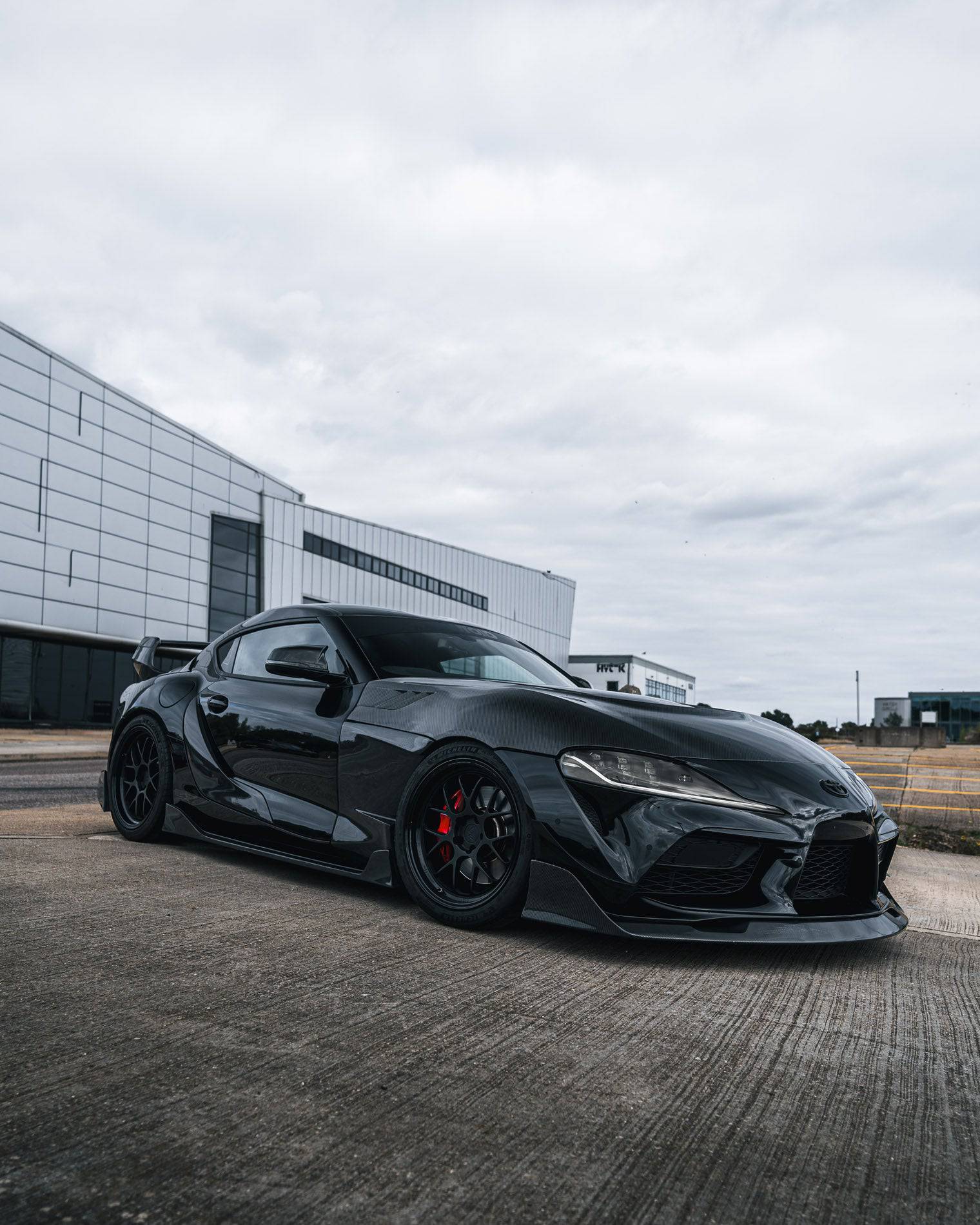 Toyota Supra Mk5 Carbon Fibre ID - 23 Front Splitter (2019+) - AUTOID - Front Lips & Splitters - Essentials