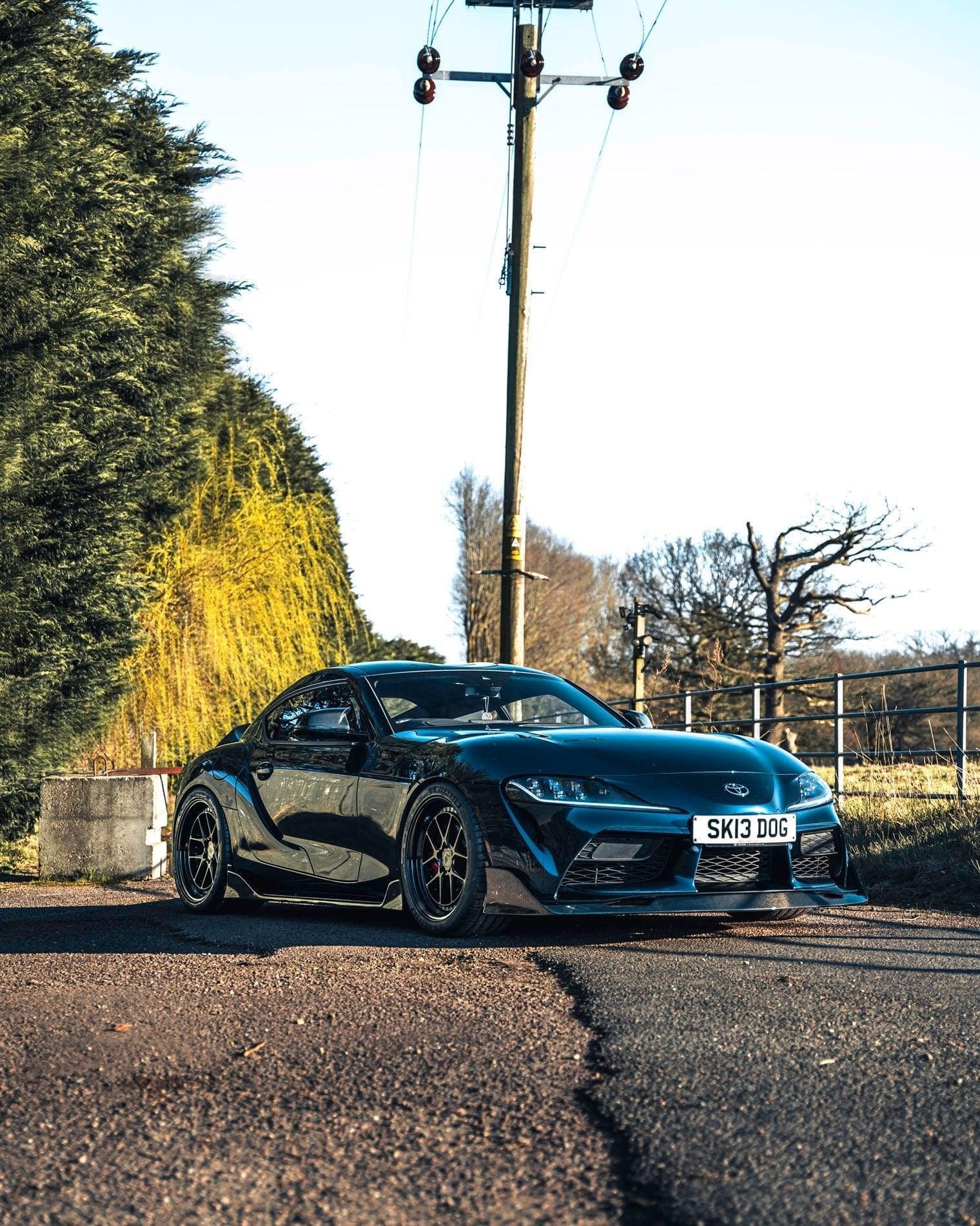 Toyota Supra Mk5 Carbon Fibre ID - 23 Front Splitter (2019+) - AUTOID - Front Lips & Splitters - Essentials