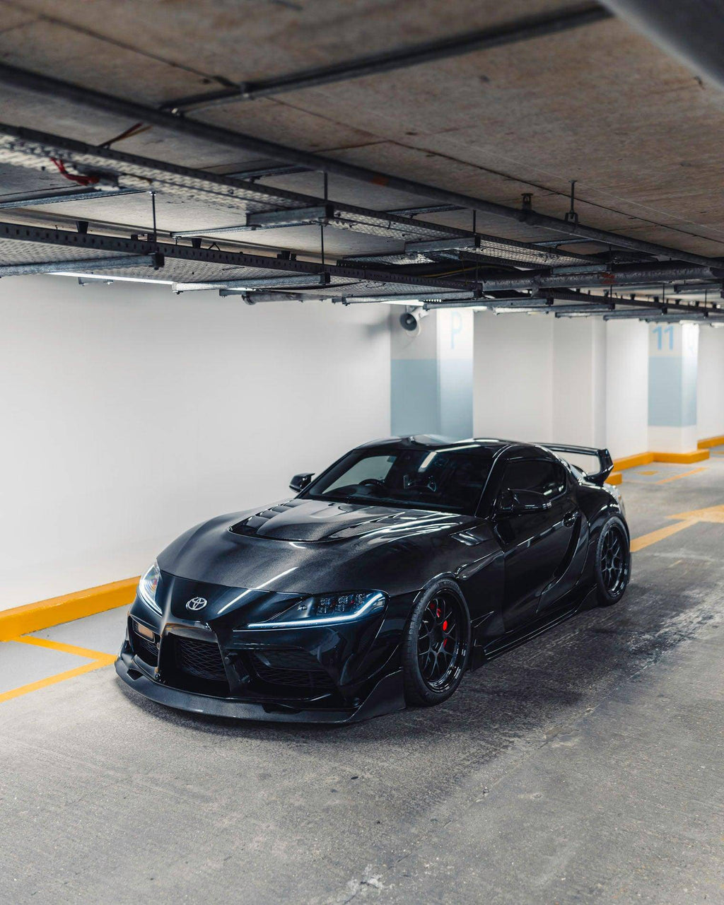 Toyota Supra Mk5 Carbon Fibre ID-23 Front Splitter by FORM (2019+) - AUTOID® - Front Lips & Splitters - FORM Industries