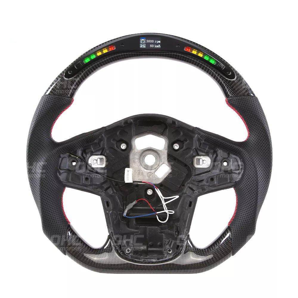 Toyota Supra Mk5 Carbon Fibre LED Race Display Steering Wheel by OHC (2019+, J29) - AUTOID - Steering Wheels - OHC