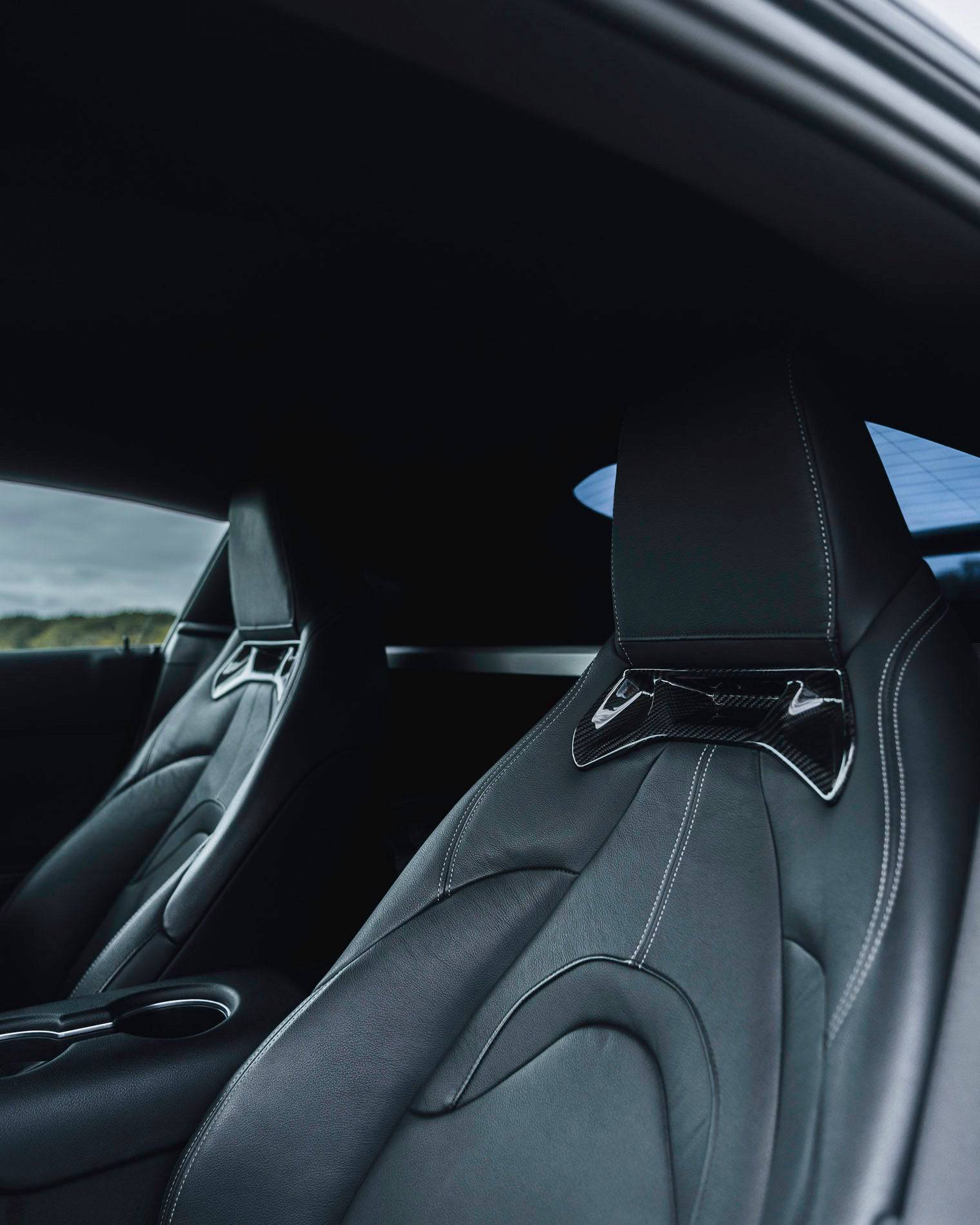 Toyota Supra Pre-Preg Carbon Fibre Seat Insert Trims by FORM (2019+, J29) - AUTOID® - Dashboard & Decorative Trim - FORM Industries