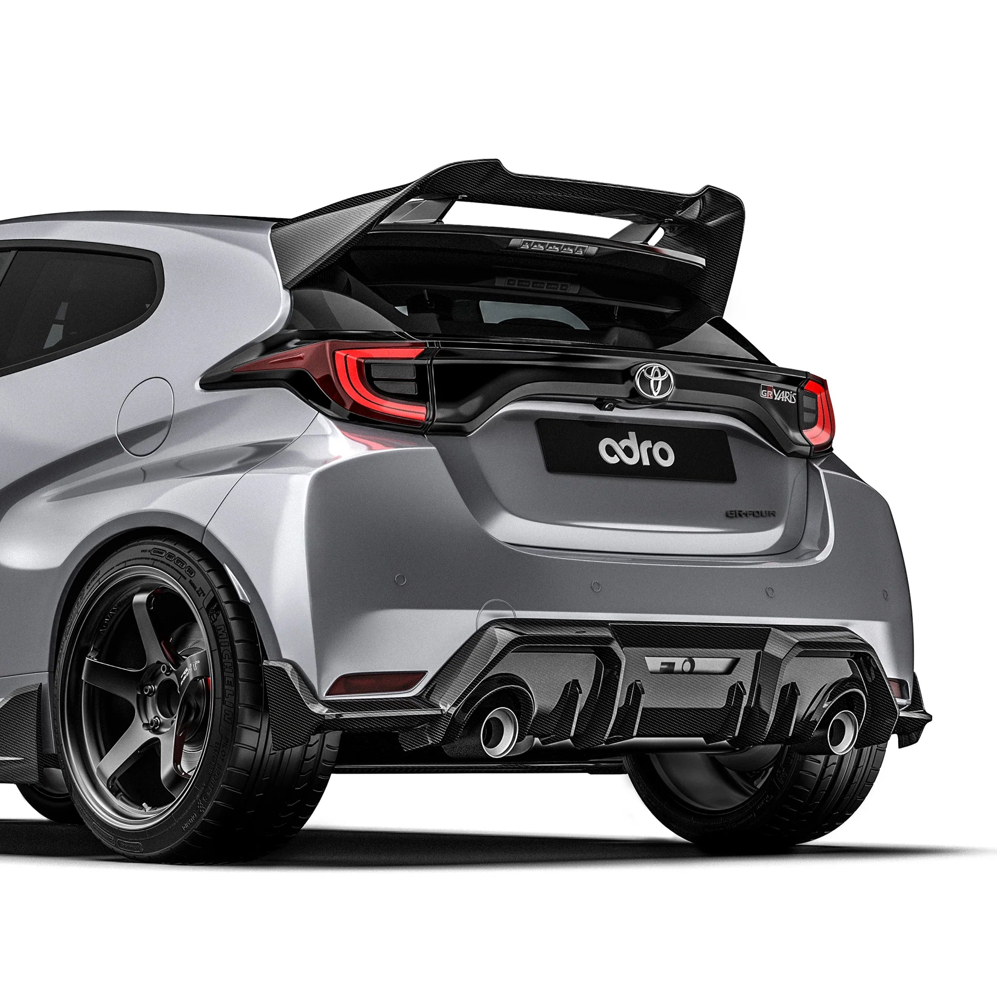 Adro Toyota GR Yaris (Gen 1) Carbon Fibre Rear Diffuser by Adro  Rear Diffusers  AUTOID®  