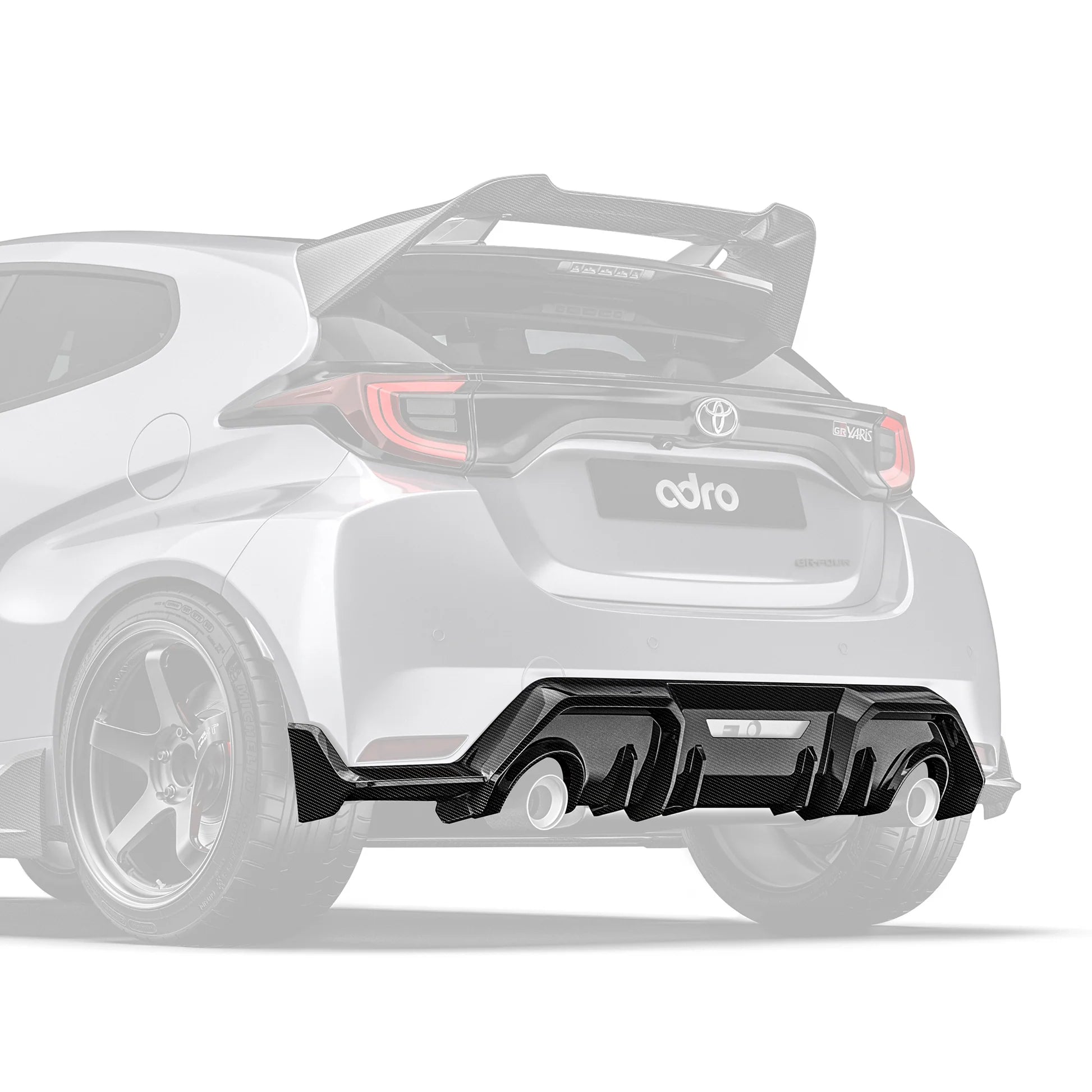 Adro Toyota GR Yaris (Gen 1) Carbon Fibre Rear Diffuser by Adro  Rear Diffusers  AUTOID®  