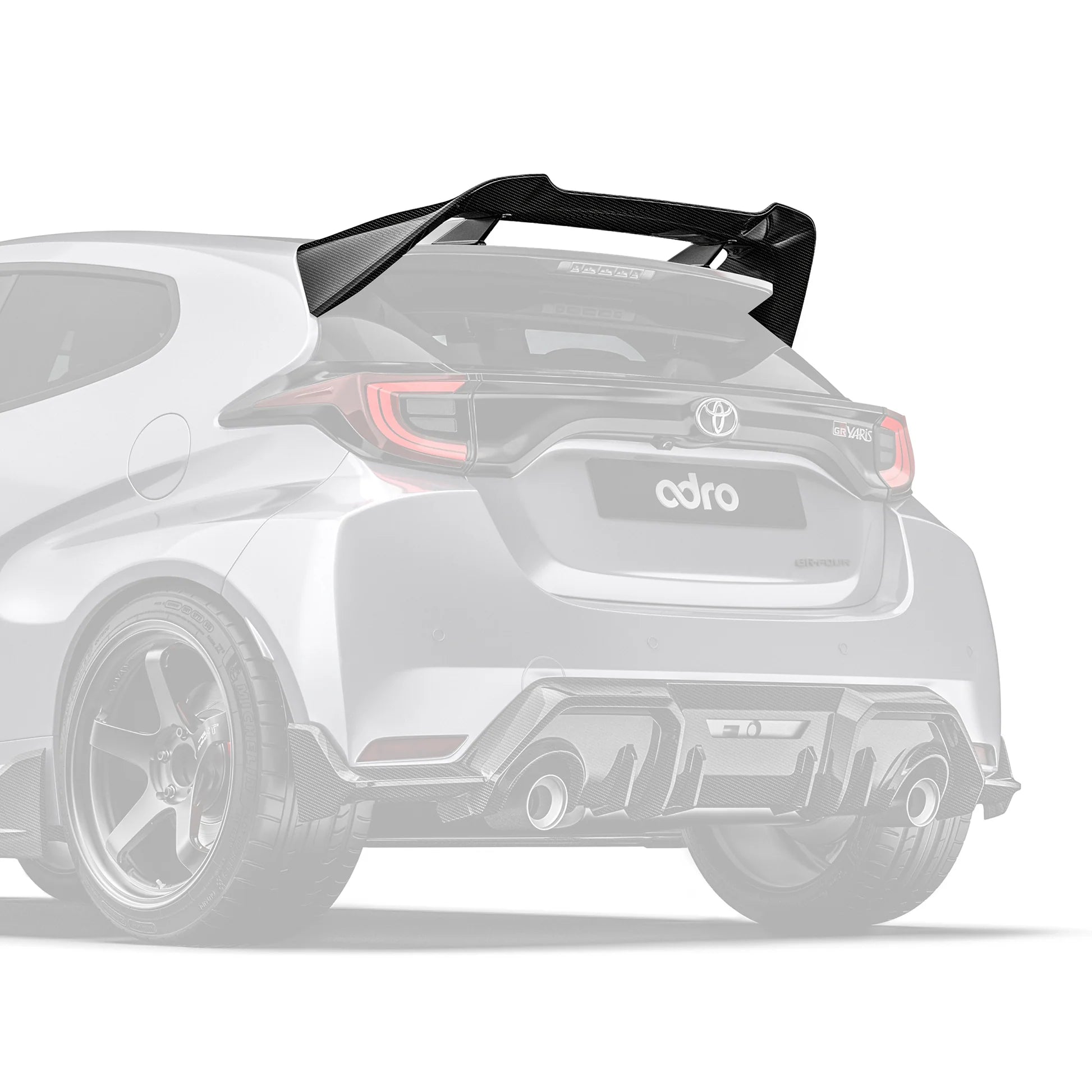 Adro Toyota GR Yaris (Gen 1 & 2) Pre-Preg Carbon Fibre Rear Spoiler by Adro  Rear Spoilers  AUTOID®  