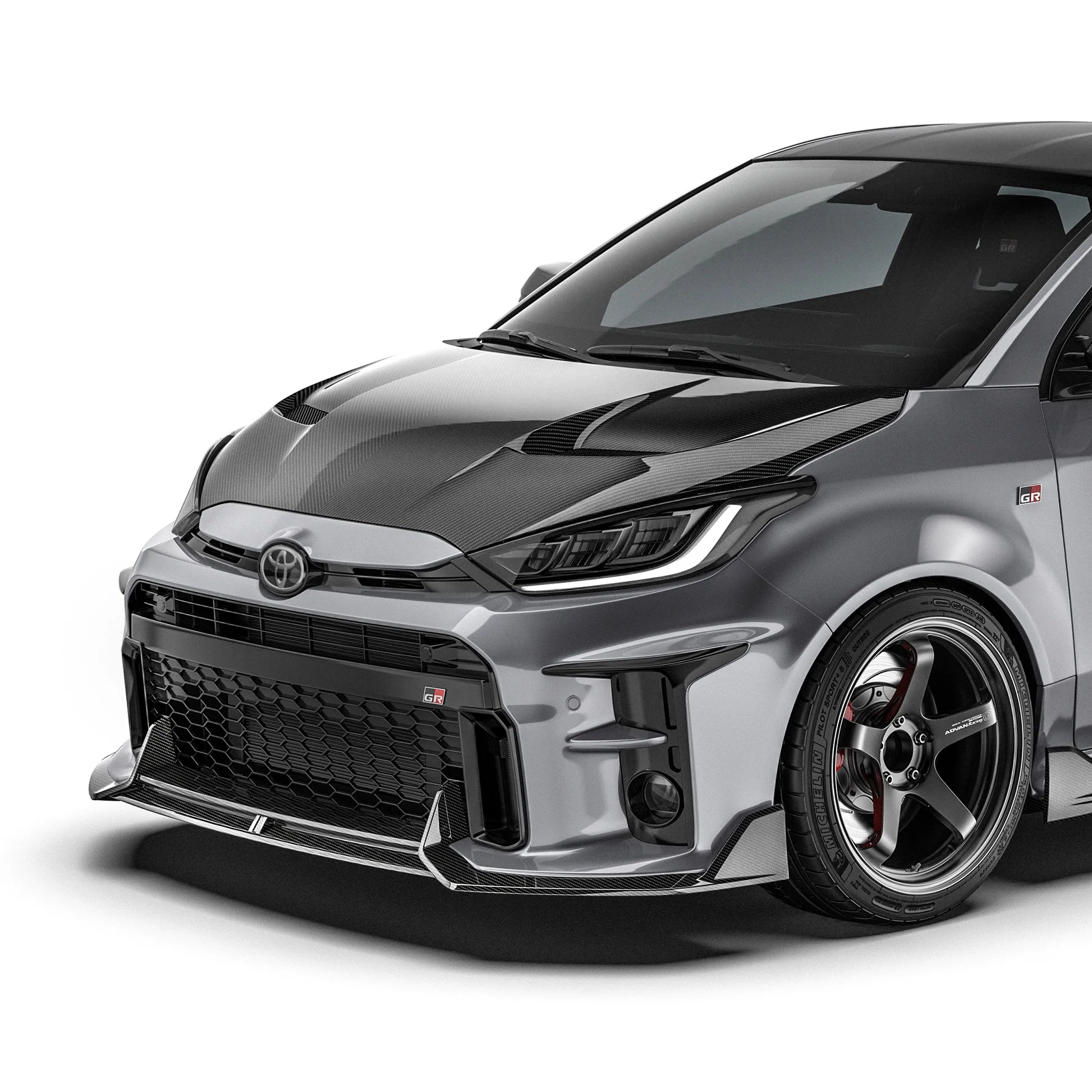 Adro Toyota GR Yaris (Gen 1) Carbon Fibre Front Splitter by Adro  Front Lips & Splitters  AUTOID®  