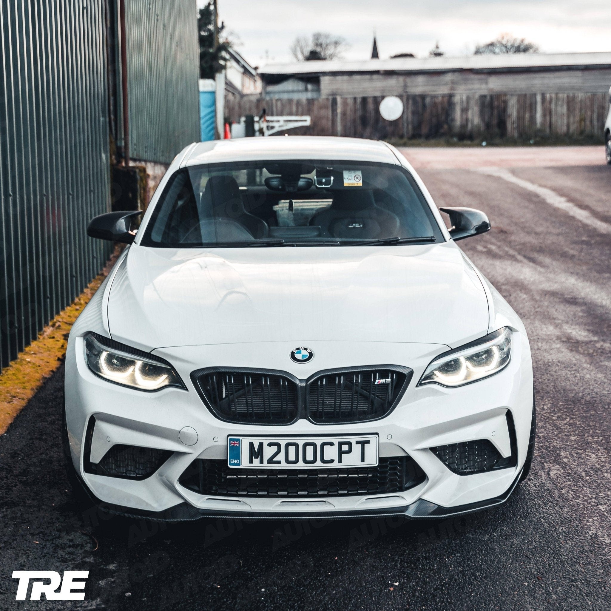 TRE Pre - preg Carbon Fibre CS Front Splitter for BMW M2 Competition (2018 - 2021, F87) - AUTOID - Front Lips & Splitters - TRE