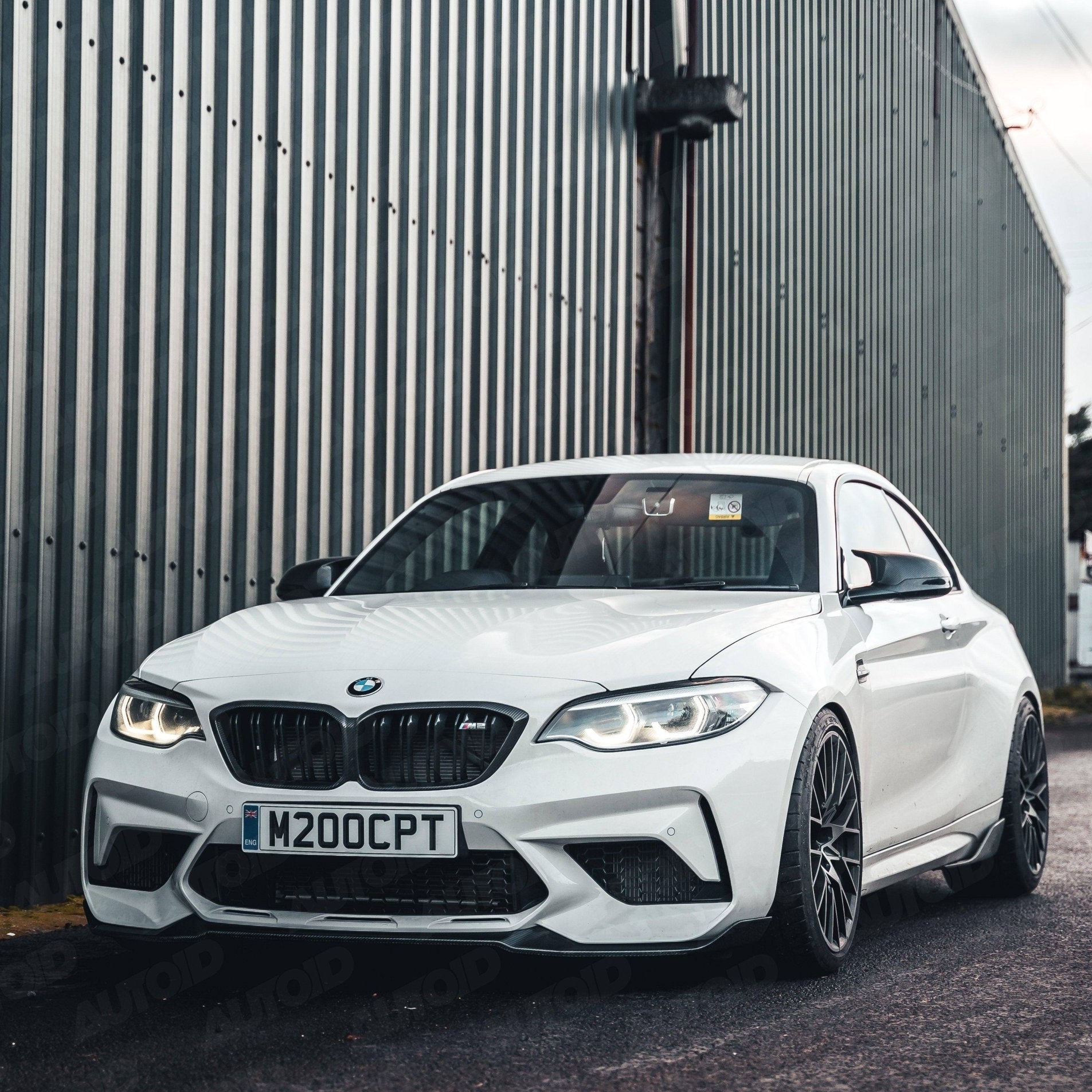 TRE Pre - preg Carbon Fibre CS Front Splitter for BMW M2 Competition (2018 - 2021, F87) - AUTOID - Front Lips & Splitters - TRE