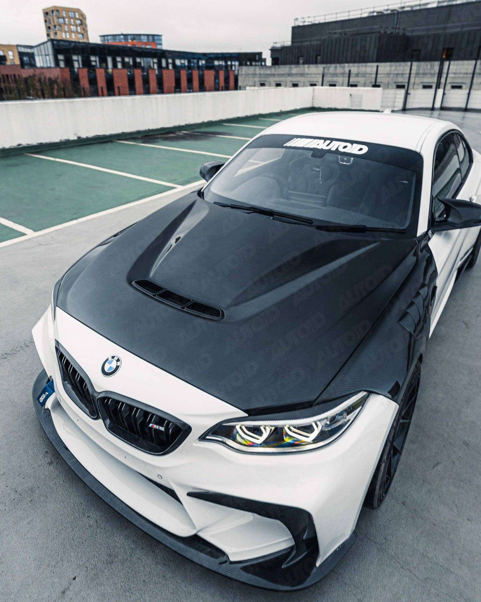 TRE Pre-Preg Carbon Fibre CS Bonnet for BMW 1 Series, 2 Series & M2 (2014-2021, F20 F22 F87), Front Hood, TRE - AUTOID | Premium Automotive Accessories