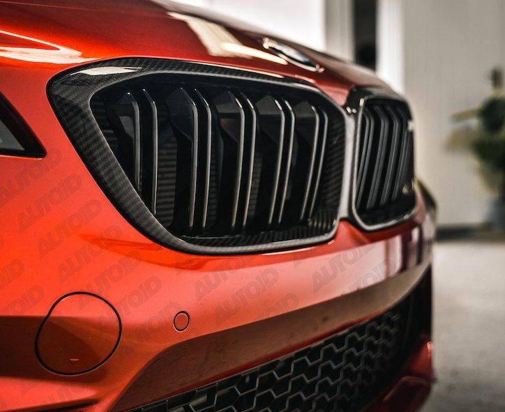TRE Pre-preg Carbon Fibre Kidney Grille Surround for BMW M2 Competition (2018-2021, F87), Front Grille, TRE - AUTOID | Premium Automotive Accessories