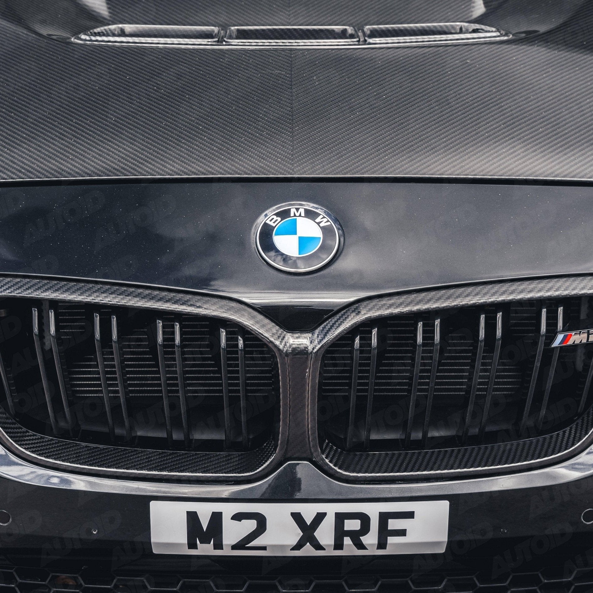 TRE Pre - preg Carbon Fibre Kidney Grille Surround for BMW M2 Competition (2018 - 2021, F87) - AUTOID - Front Grille - TRE