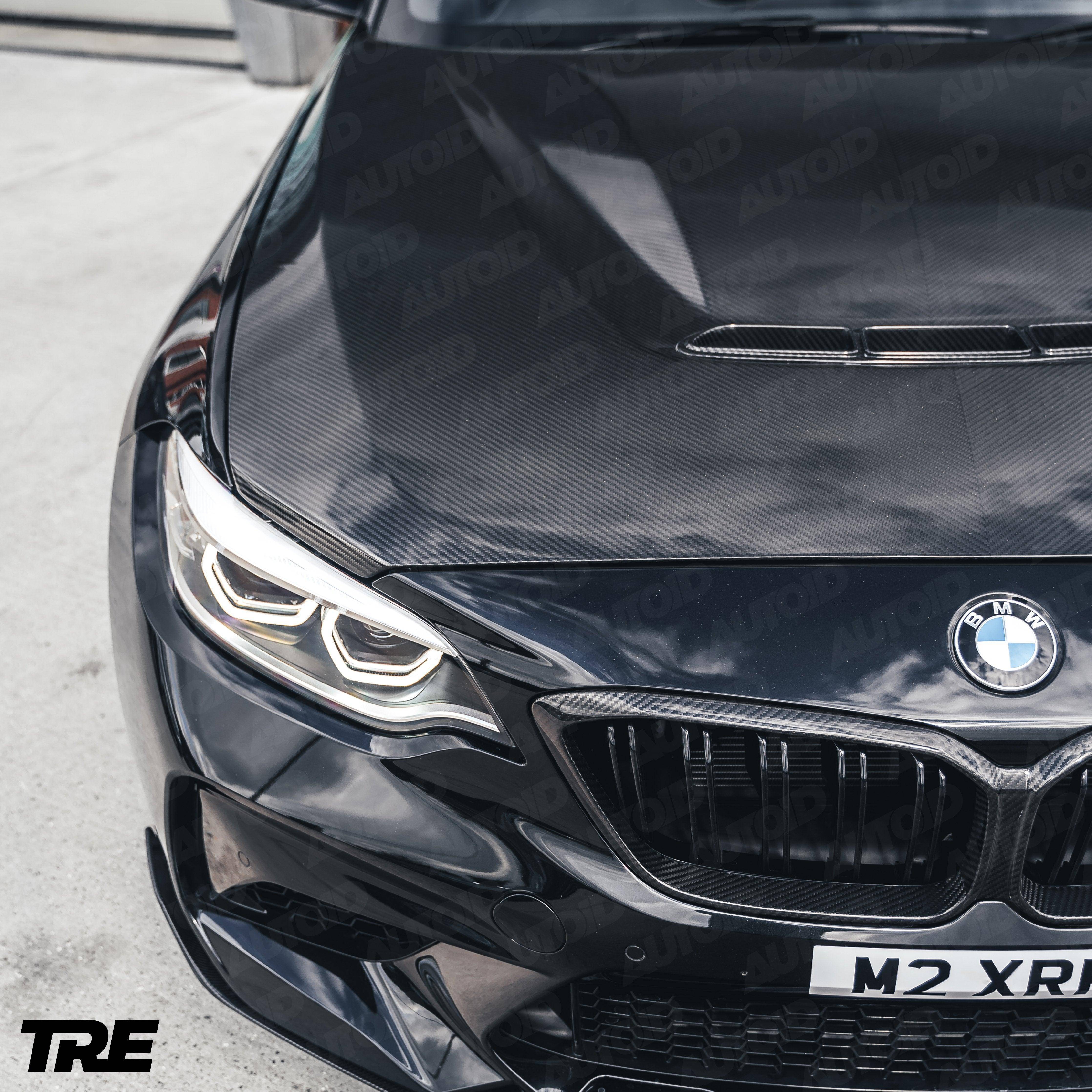 TRE Pre-preg Carbon Fibre Kidney Grille Surround for BMW M2 Competition (2018-2021, F87), Front Grille, TRE - AUTOID | Premium Automotive Accessories