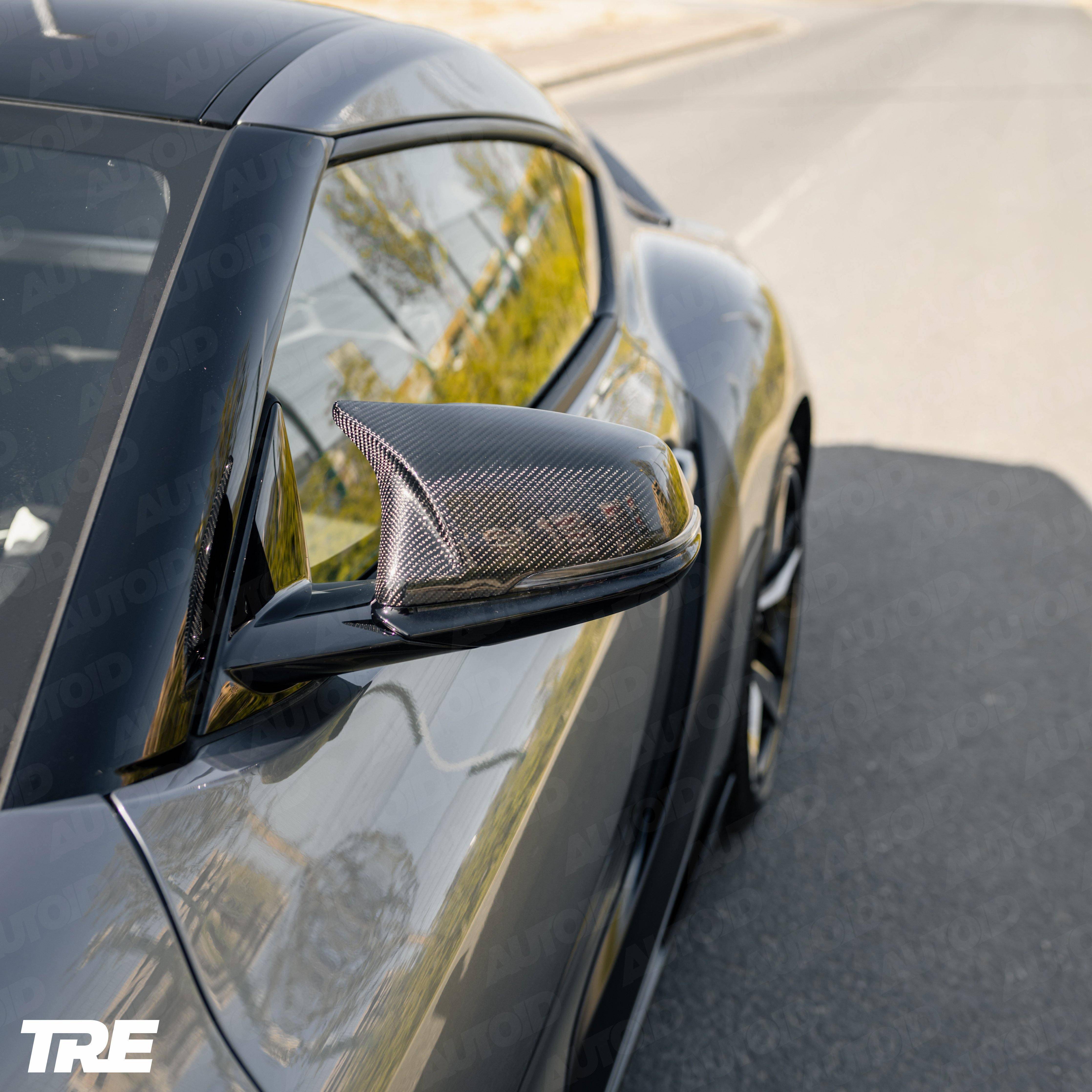 TRE Pre-Preg Carbon Fibre M Style Mirror Covers for BMW & Supra (2019+, F40 F45 G29 J29), Mirror Covers, TRE - AUTOID | Premium Automotive Accessories
