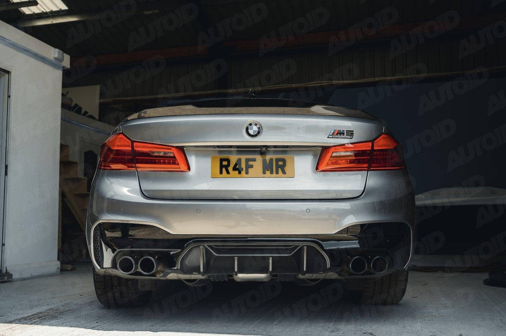 TRE Pre - preg Carbon Fibre Performance Rear Diffuser for BMW M5 (2017+, F90) - AUTOID - Rear Diffusers - TRE