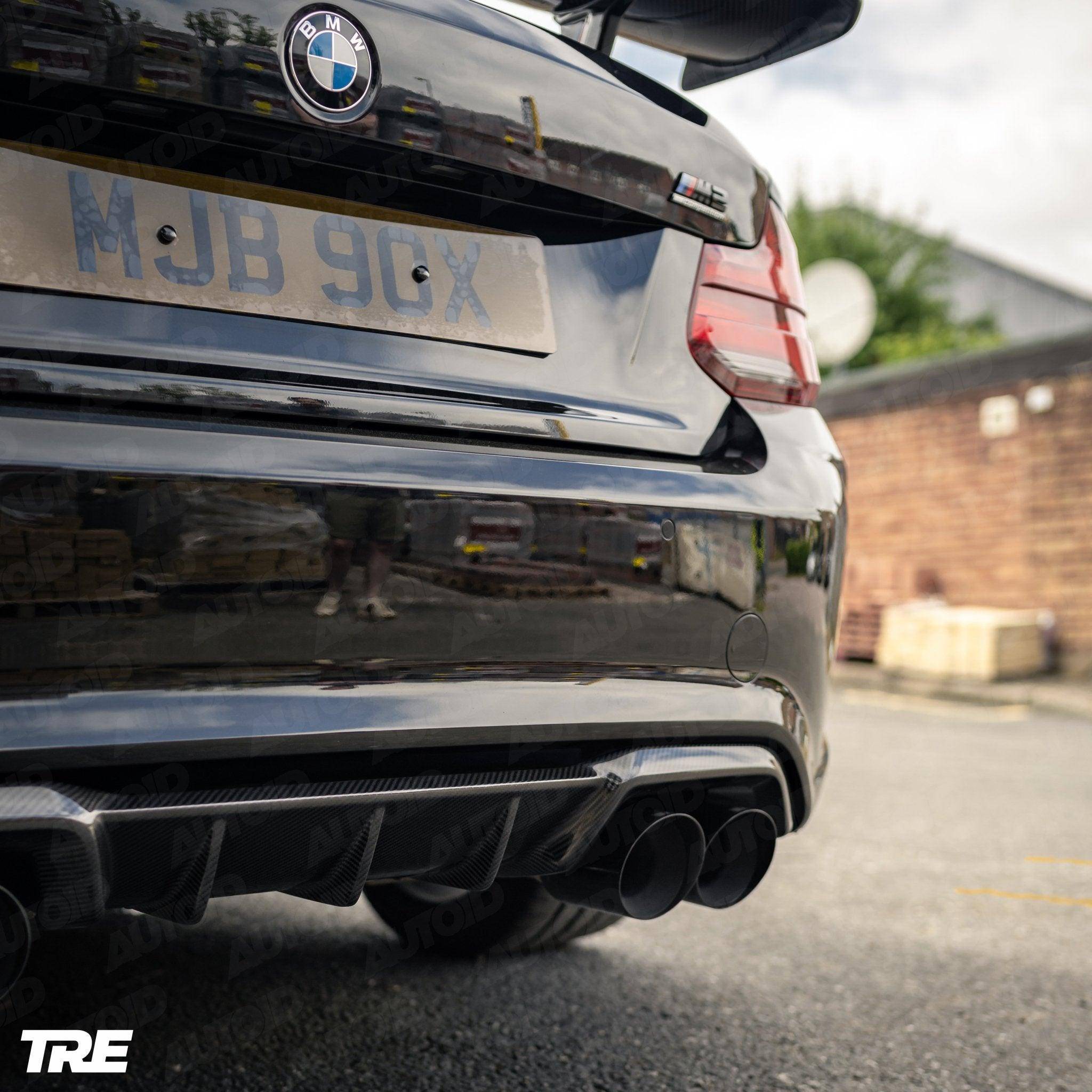 TRE Pre-preg Carbon Fibre Rear Diffuser for BMW M2 & M2 Competition (2015-2021, F87), Rear Diffusers, TRE - AUTOID | Premium Automotive Accessories