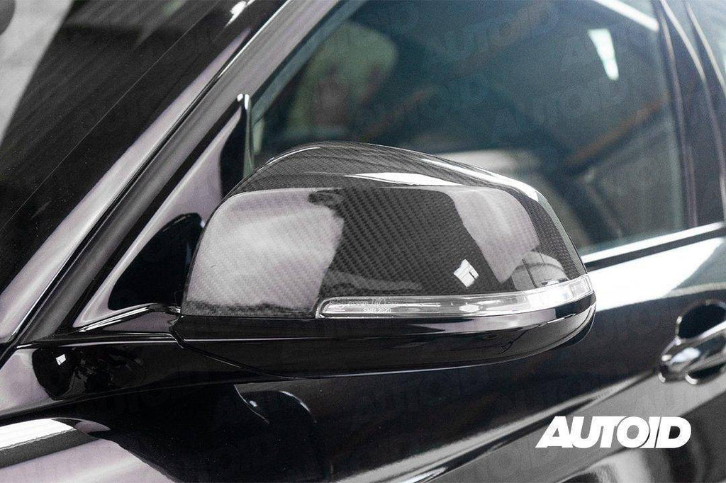TRE Pre - preg Carbon Fibre Wing Mirror Covers for BMW (2012 - 2019, F20 F21 F22 F30 F32 F87) - AUTOID - Mirror Covers - TRE