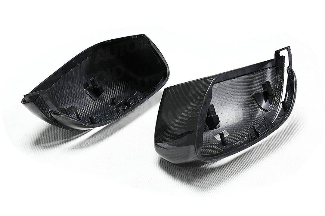 Kaufe Carbon Fiber Style Black Side Mirror cover for BMW 3 4 5 7 8 Series  G20 G21 G28 320d 330e 330i G30 G38 G11 G12 G15 G16 M4