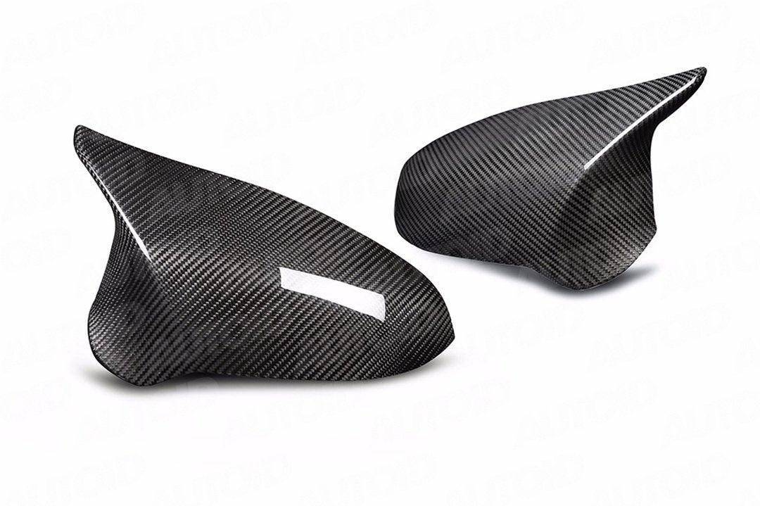 TRE Pre - preg Carbon Fibre Wing Mirror Covers for BMW M2 Competition, M3 & M4 (2014 - 2021, F87 F80 F82) - AUTOID - Mirror Covers - TRE