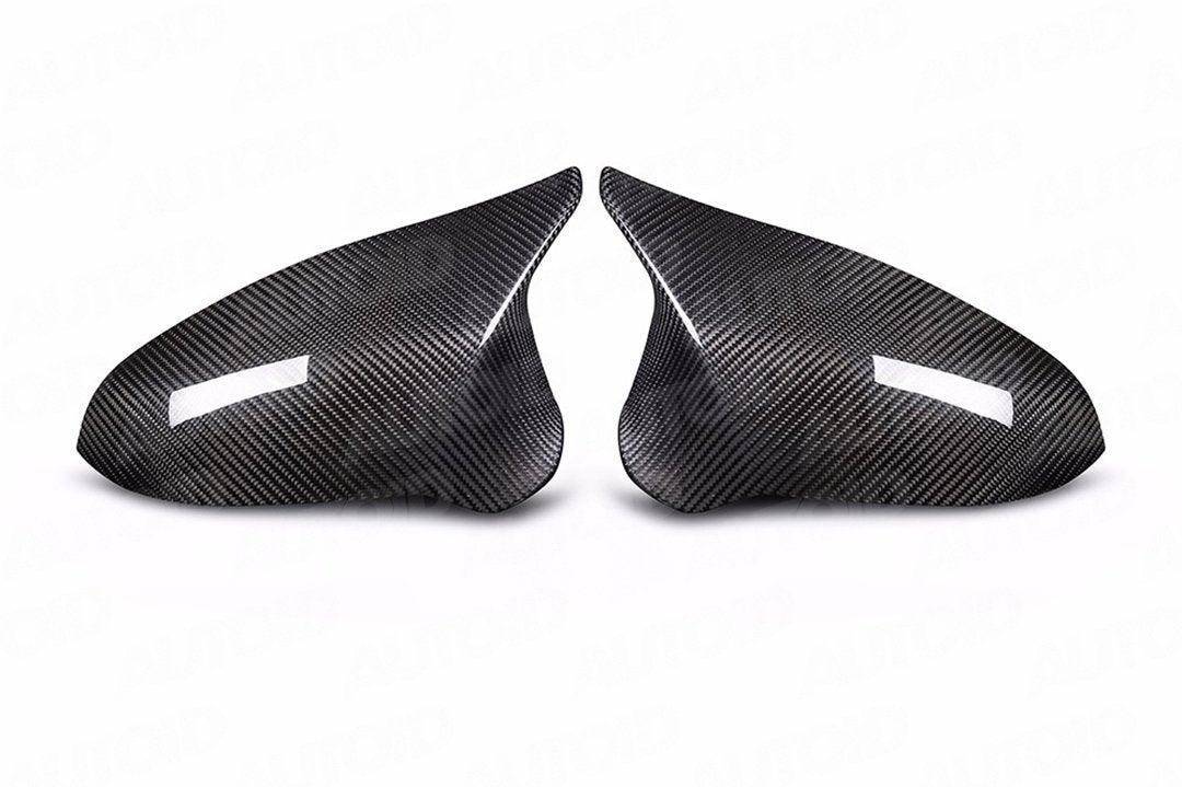 TRE Pre - preg Carbon Fibre Wing Mirror Covers for BMW M2 Competition, M3 & M4 (2014 - 2021, F87 F80 F82) - AUTOID - Mirror Covers - TRE