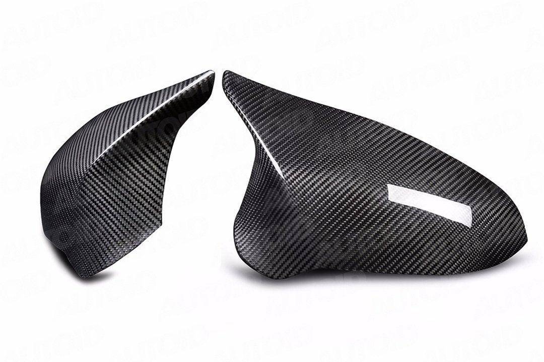 TRE Pre - preg Carbon Fibre Wing Mirror Covers for BMW M2 Competition, M3 & M4 (2014 - 2021, F87 F80 F82) - AUTOID - Mirror Covers - TRE