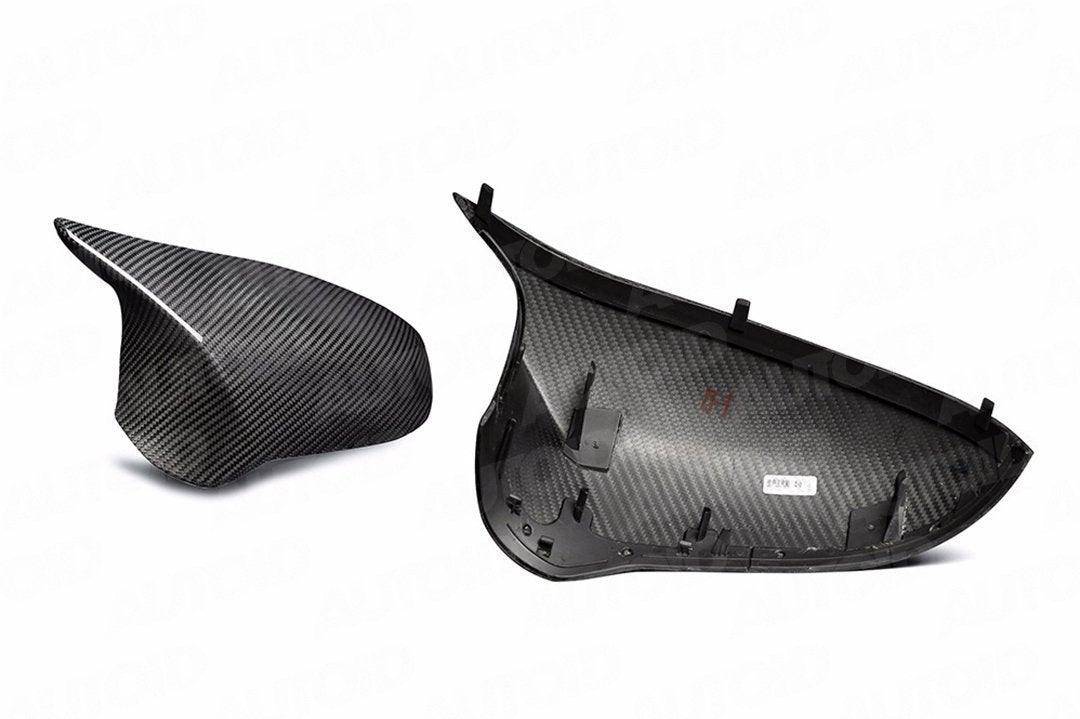 TRE Pre - preg Carbon Fibre Wing Mirror Covers for BMW M2 Competition, M3 & M4 (2014 - 2021, F87 F80 F82) - AUTOID - Mirror Covers - TRE